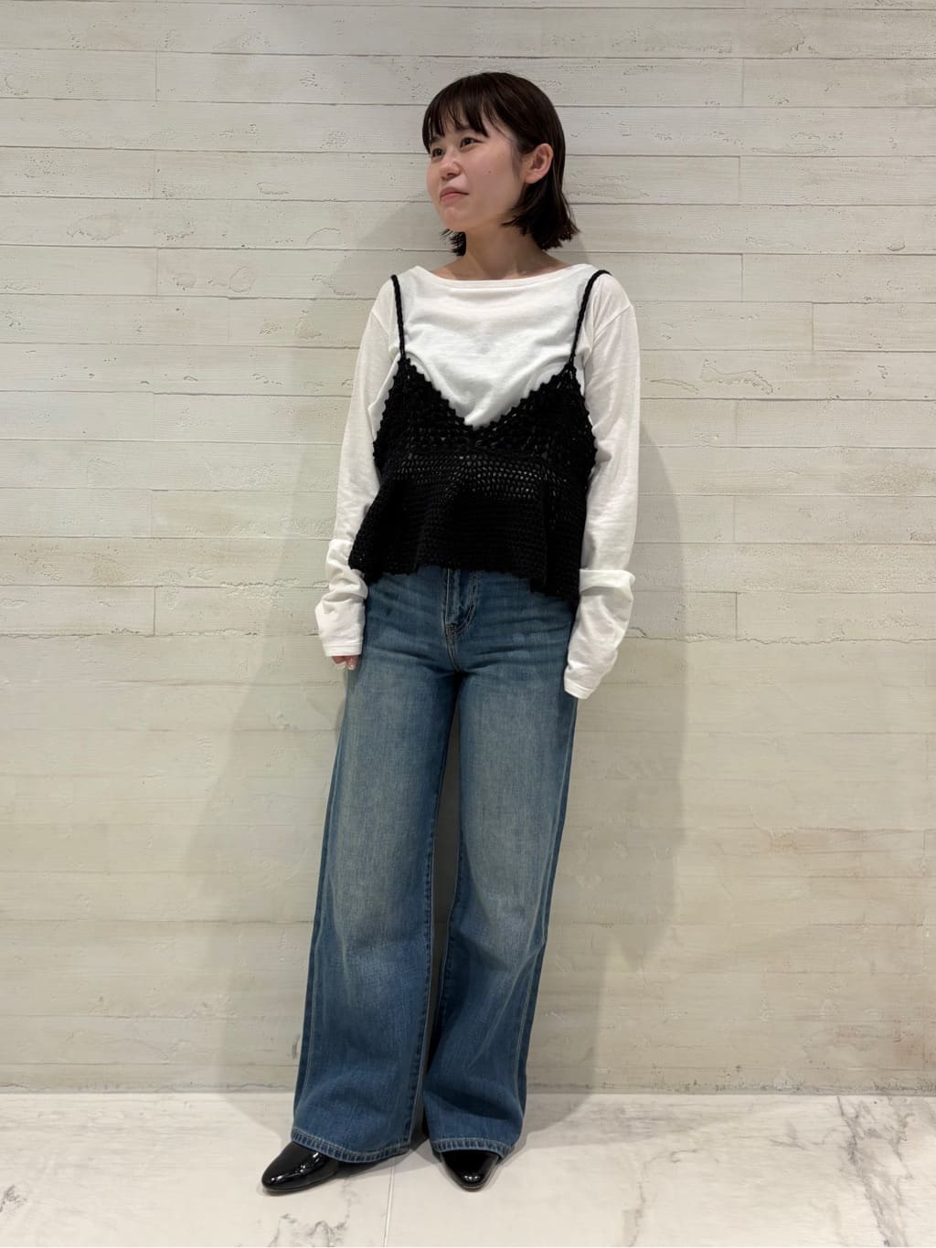 Spick & Spanの《追加2予約》クロシェニットキャミソールを使っ Spick & Spanの《追加2予約》クロシェニットキャミソールを使っ