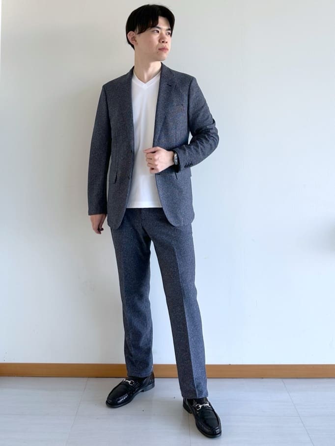 TAKEO KIKUCHIの【抗菌防臭】尾州 リネンブレンド ハニカムメッシュ ジャケットを使ったコーディネートを紹介します。｜Rakuten Fashion(楽天ファッション／旧楽天ブランドアベニュー)5481467