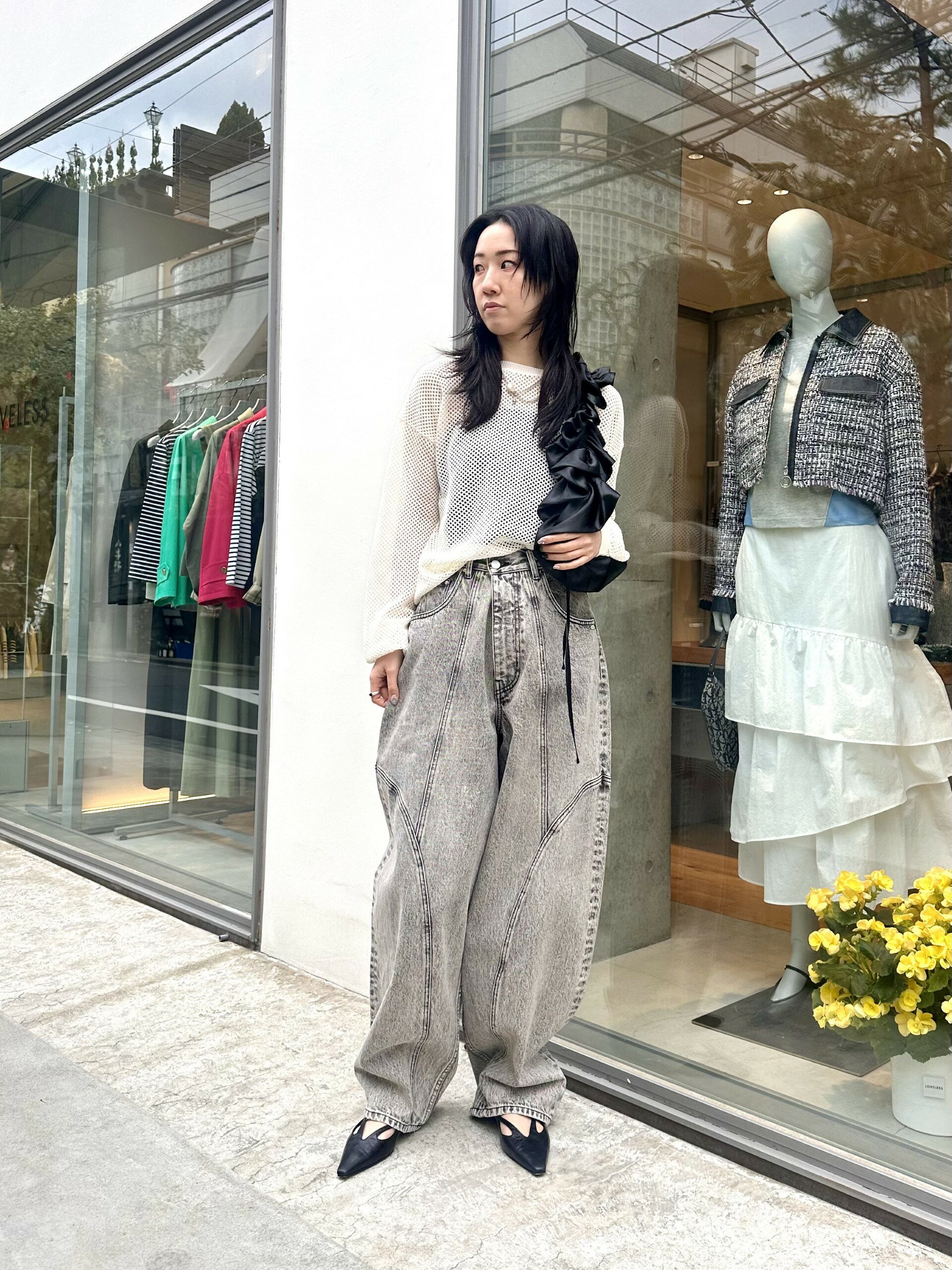 LOVELESSのメッシュニットプルオーバーを使ったコーディネートを紹介します。｜Rakuten Fashion(楽天ファッション／旧楽天ブランドアベニュー)5489235