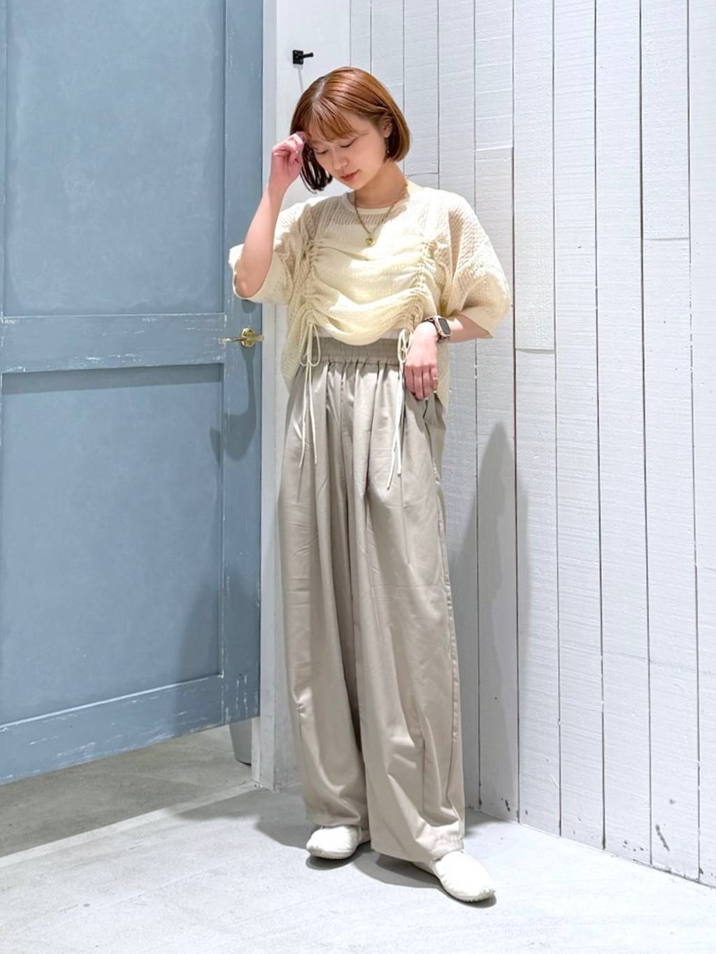 LOWRYS FARM | ギャザーワイドイージーパンツ | Rakuten Fashion(楽天
