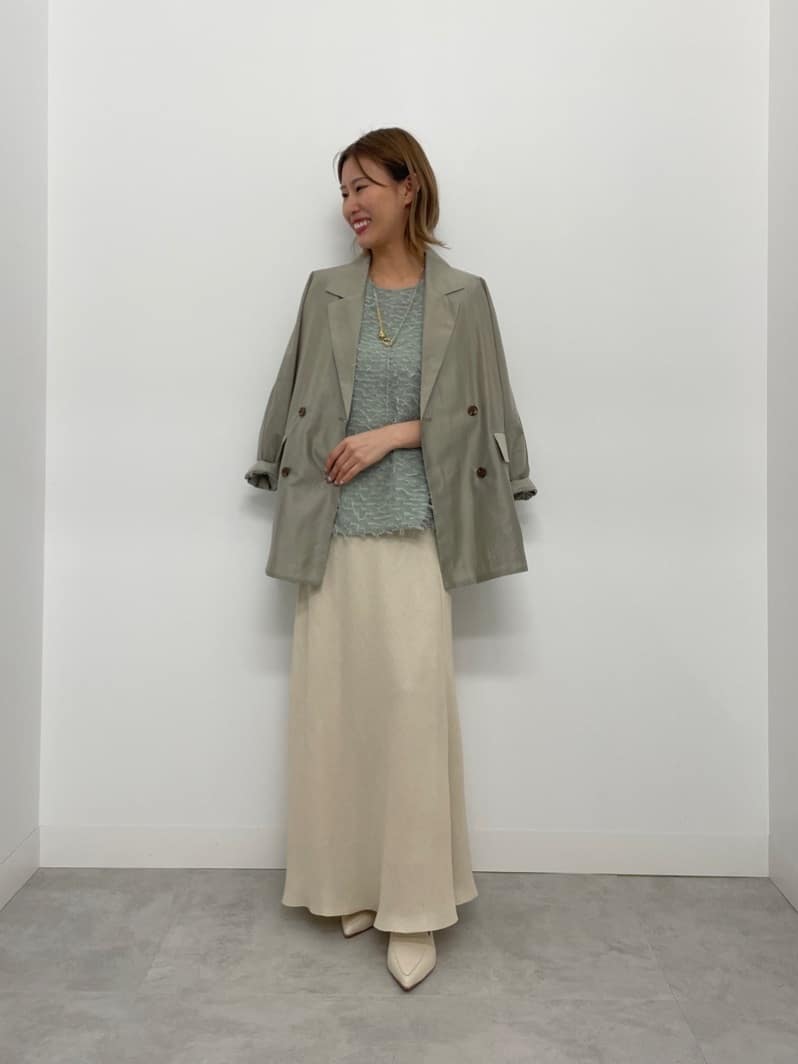 Vinのフェザーノースリーブブラウスを使ったコーディネートを紹介します。｜Rakuten Fashion(楽天ファッション／旧楽天ブランドアベニュー)5494636