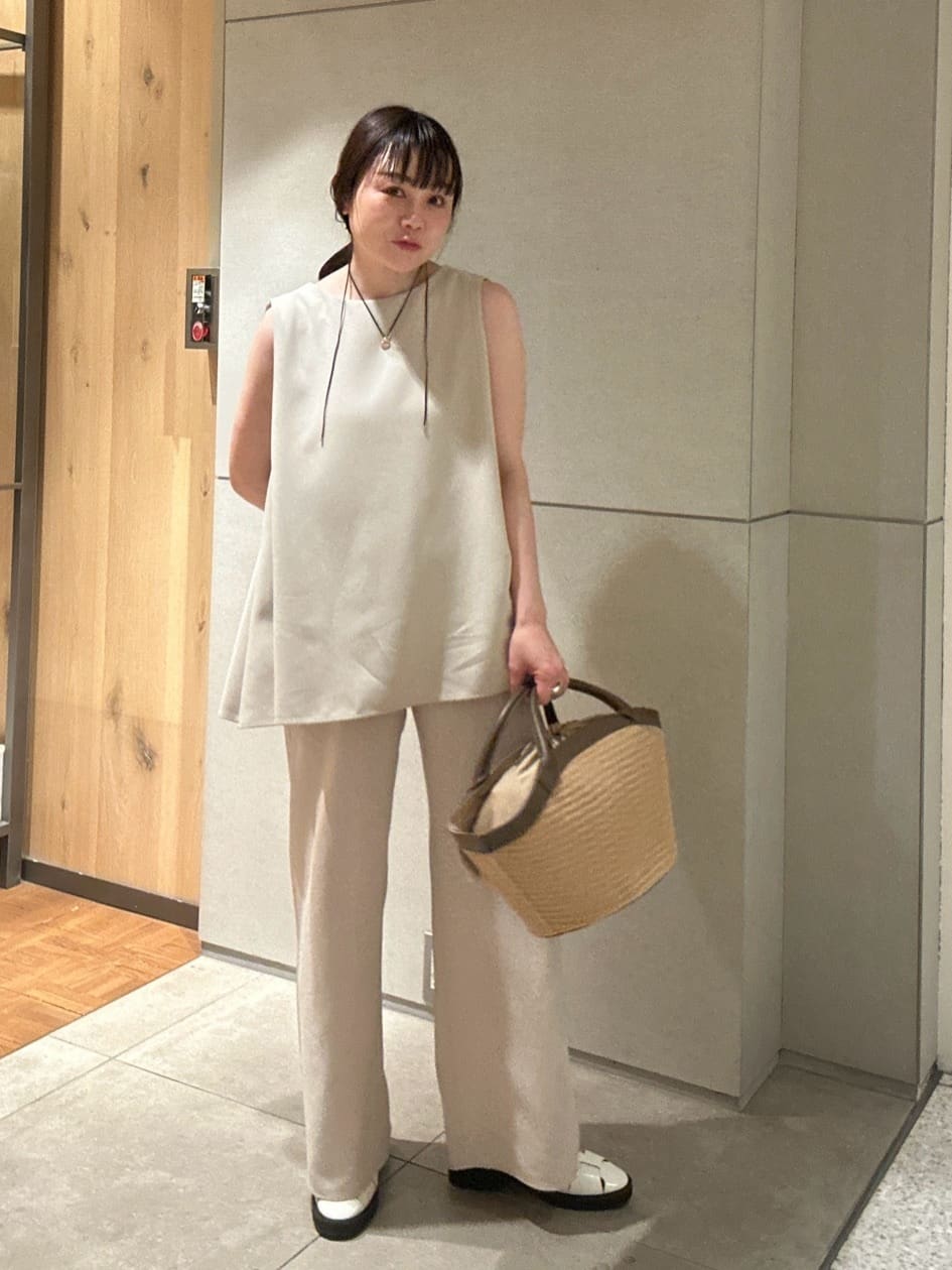 GALLARDAGALANTEのガーゼ比翼ブラウスを使ったコーディネート