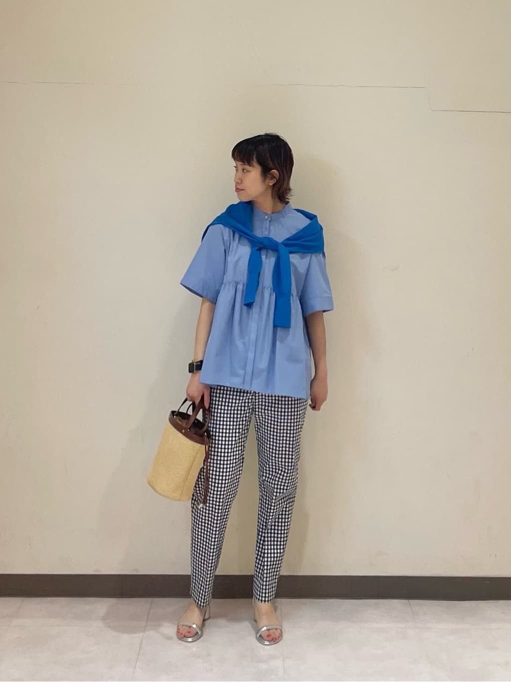 size SHORTあり］キチントボトムス ALLFIT ギンガムチェック