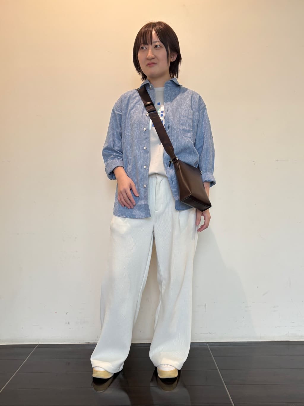 TAKEO KIKUCHIのハイブリッド リネン 7分袖 シャツを使ったコーディネートを紹介します。｜Rakuten Fashion(楽天ファッション／旧楽天ブランドアベニュー)5513020