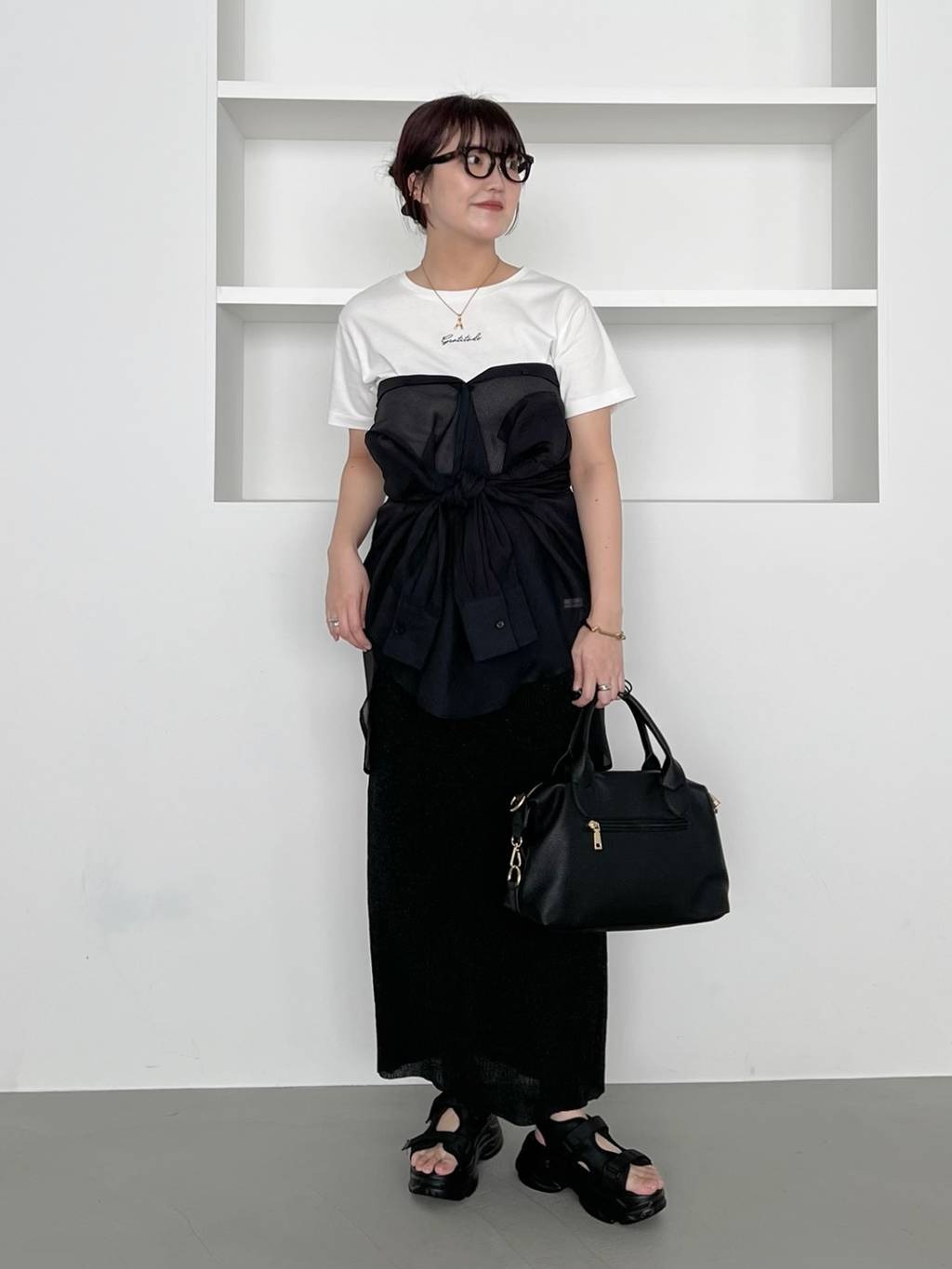 mysty womanのミドルボストンBAGを使ったコーディネートを紹介します。｜Rakuten Fashion(楽天ファッション／旧楽天ブランドアベニュー)5514516