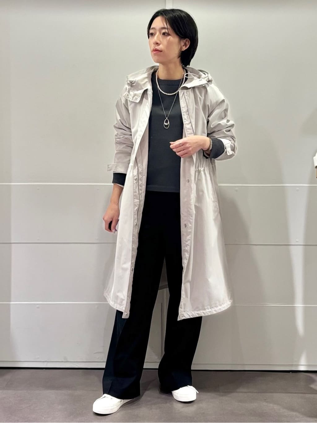 UNTITLEDの【オンオフ使える】ドルマンスリーブ ニットプル