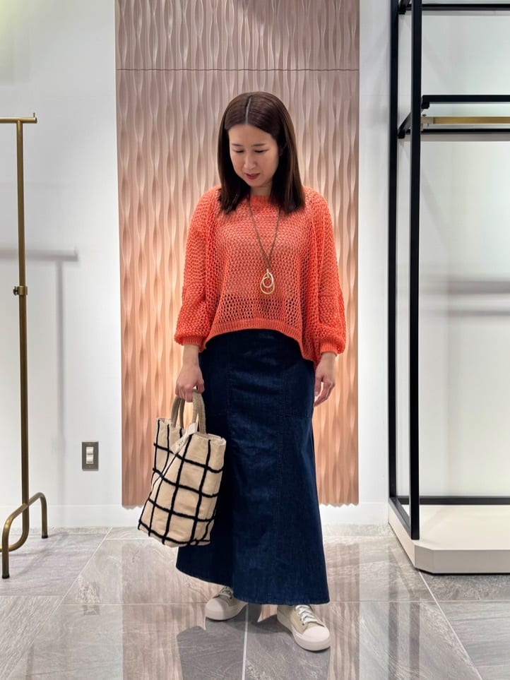 Vinのローゲージ和紙ニットを使ったコーディネートを紹介します。｜Rakuten Fashion(楽天ファッション／旧楽天ブランドアベニュー)5517216