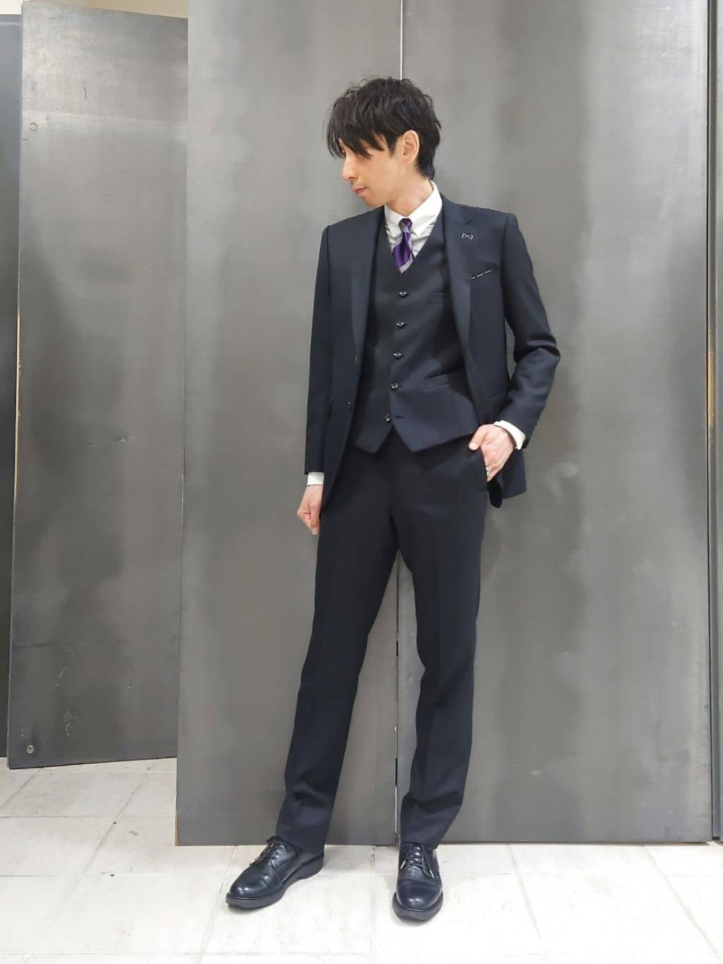 TAKEO KIKUCHIの【Made in JAPAN】24Qty Satin シルクネクタイを使ったコーディネートを紹介します。｜Rakuten Fashion(楽天ファッション／旧楽天ブランドアベニュー)5521437