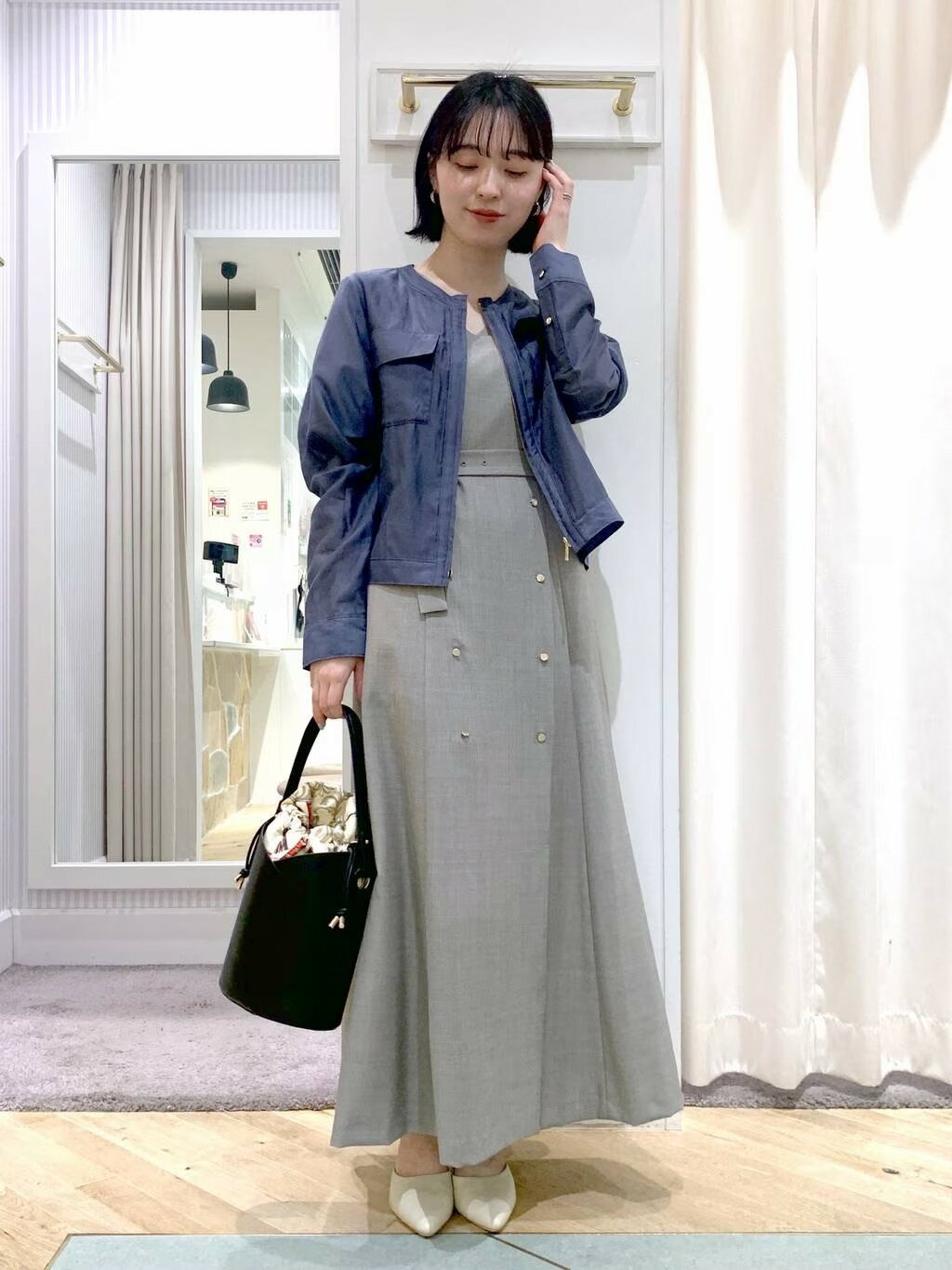 Andemiu | シアーZIPブルゾン | Rakuten Fashion(楽天ファッション／旧