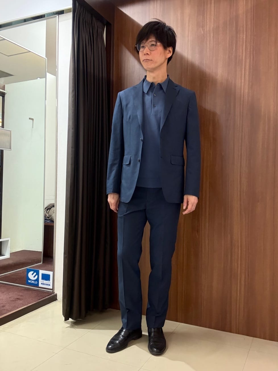 TAKEO KIKUCHIの【抗菌防臭】COOL DOTS(R)ドビープリント ジャケットを使ったコーディネートを紹介します。｜Rakuten Fashion(楽天ファッション／旧楽天ブランドアベニュー)5526411