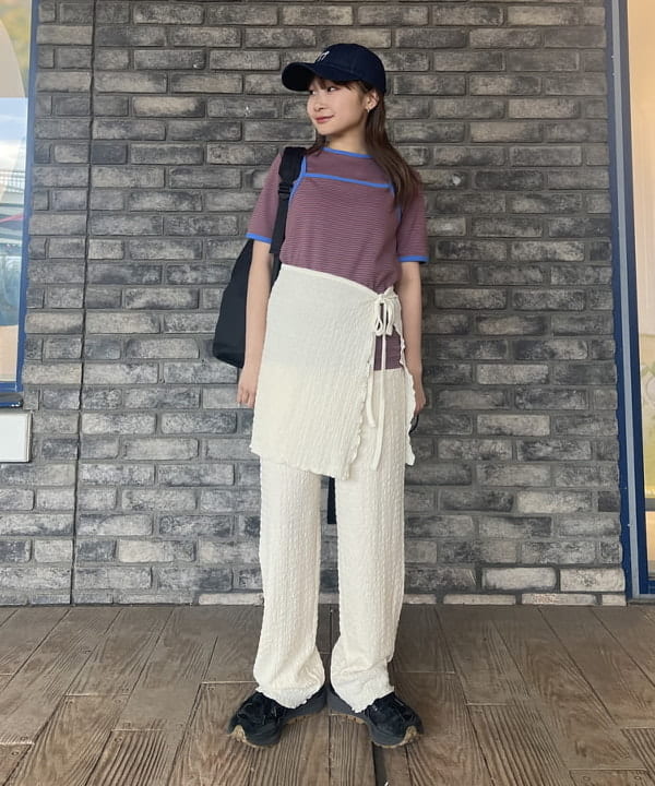 BEAMS HEARTのボーダーTシャツ * キャミソール(セットアイテム)を使ったコーディネートを紹介します。｜Rakuten Fashion(楽天ファッション／旧楽天ブランドアベニュー)5528724
