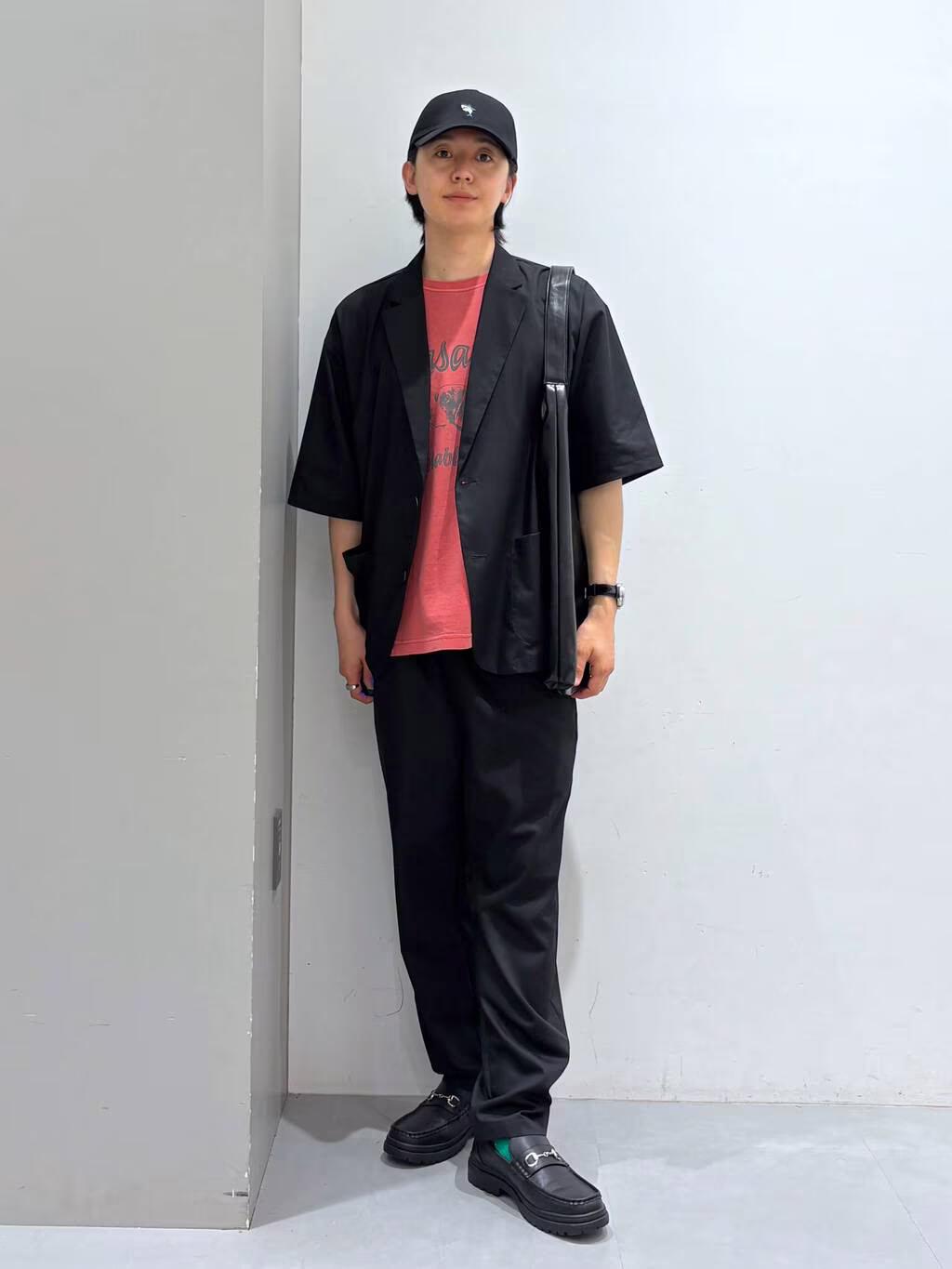 LAKOLEの<セットアップ対応>TRルーズジャケット半袖を使ったコーディネートを紹介します。｜Rakuten Fashion(楽天ファッション／旧楽天ブランドアベニュー)5530156