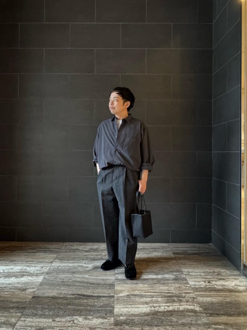 conte＞ヘンプ バックスリット ギャザーシャツ（シャツ/ブラウス