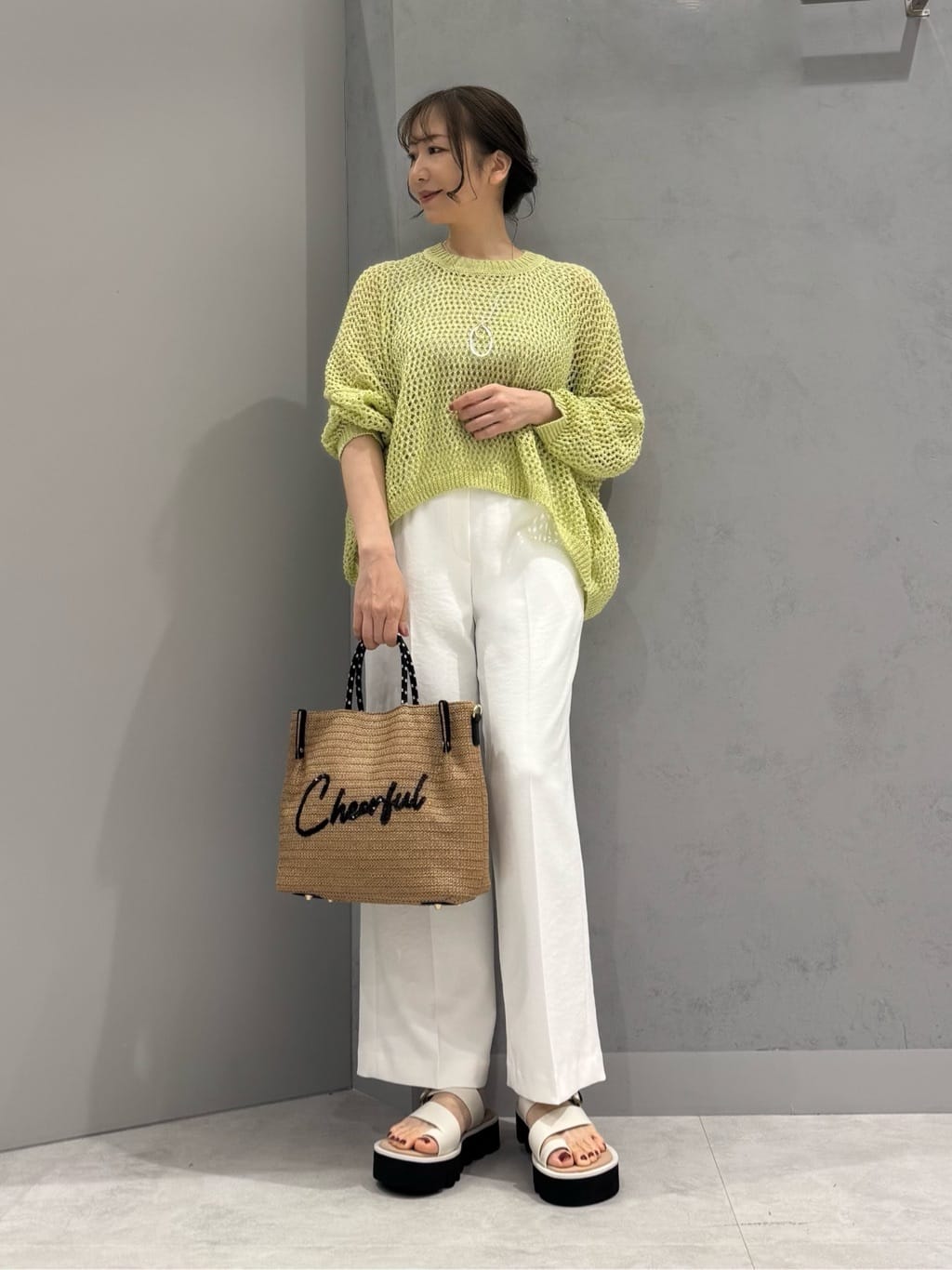 Vinのローゲージ和紙ニットを使ったコーディネートを紹介します。｜Rakuten Fashion(楽天ファッション／旧楽天ブランドアベニュー)5535908