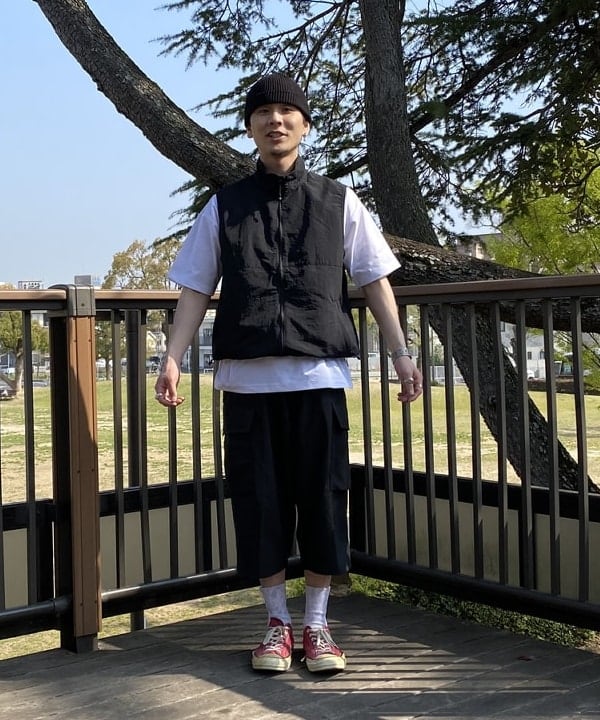 BEAMS HEARTのテック ショートスリーブ ビッグ Tシャツ(吸水速乾・水陸両用)を使ったコーディネートを紹介します。｜Rakuten Fashion(楽天ファッション／旧楽天ブランドアベニュー)5536457