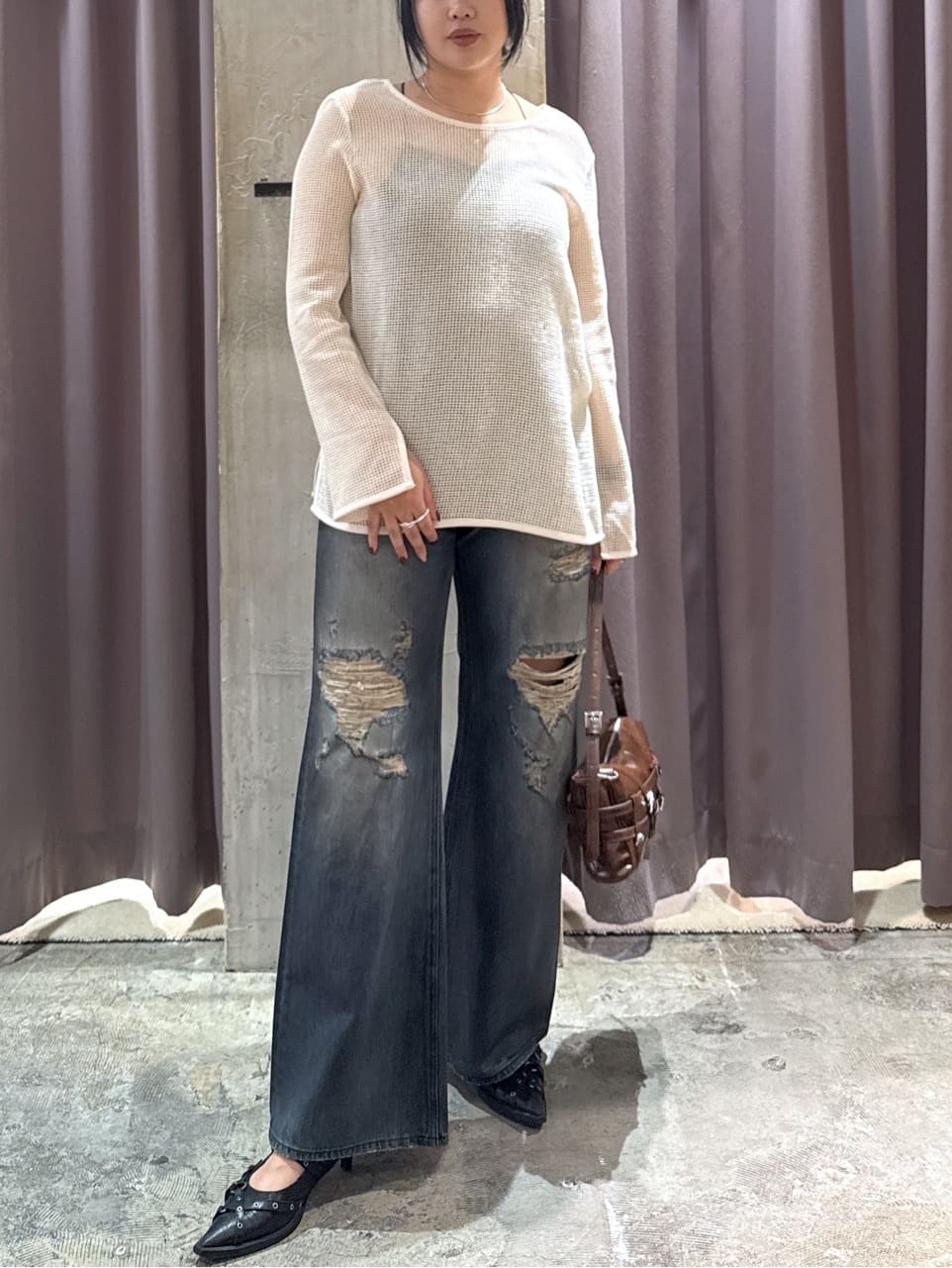 SLYのPOINTED TOE BELT サンダルを使ったコーディネート