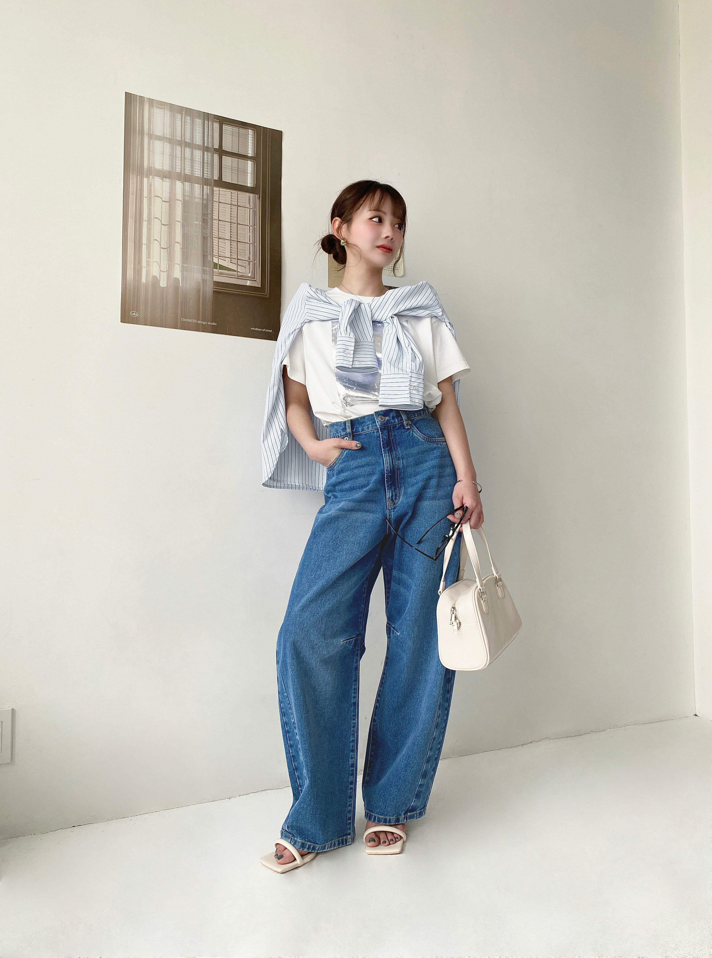 moment+のカーブデニムを使ったコーディネートを紹介します。｜Rakuten Fashion(楽天ファッション／旧楽天ブランドアベニュー)5541145