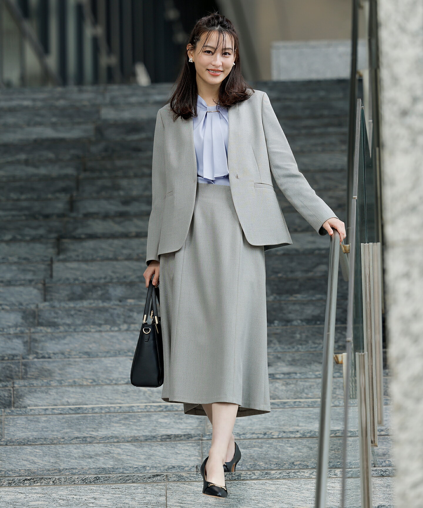 ANY SIS | 【洗える】褒めらレディノーカラー ジャケット | Rakuten
