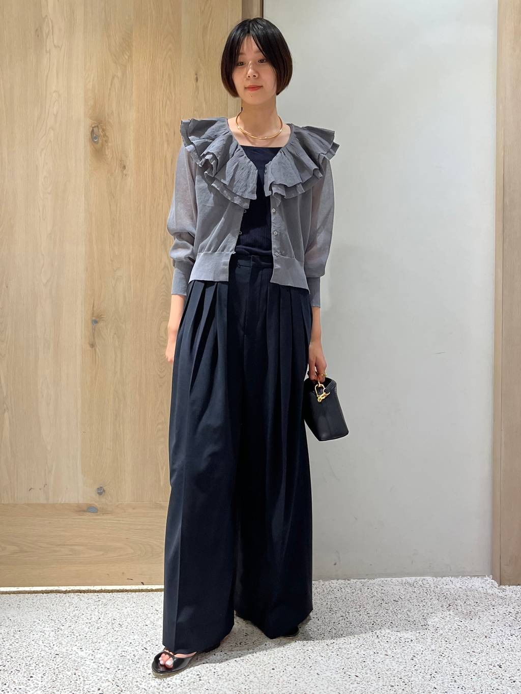 Curensology | ラッフルニットカーディガン | Rakuten Fashion(楽天