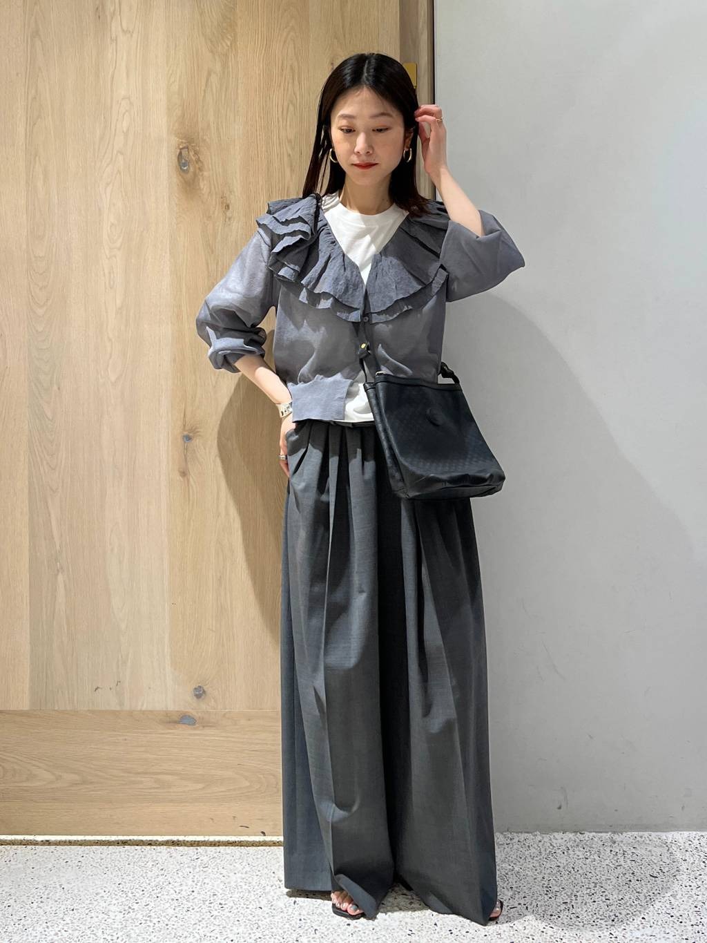 Curensology | ラッフルニットカーディガン | Rakuten Fashion(楽天