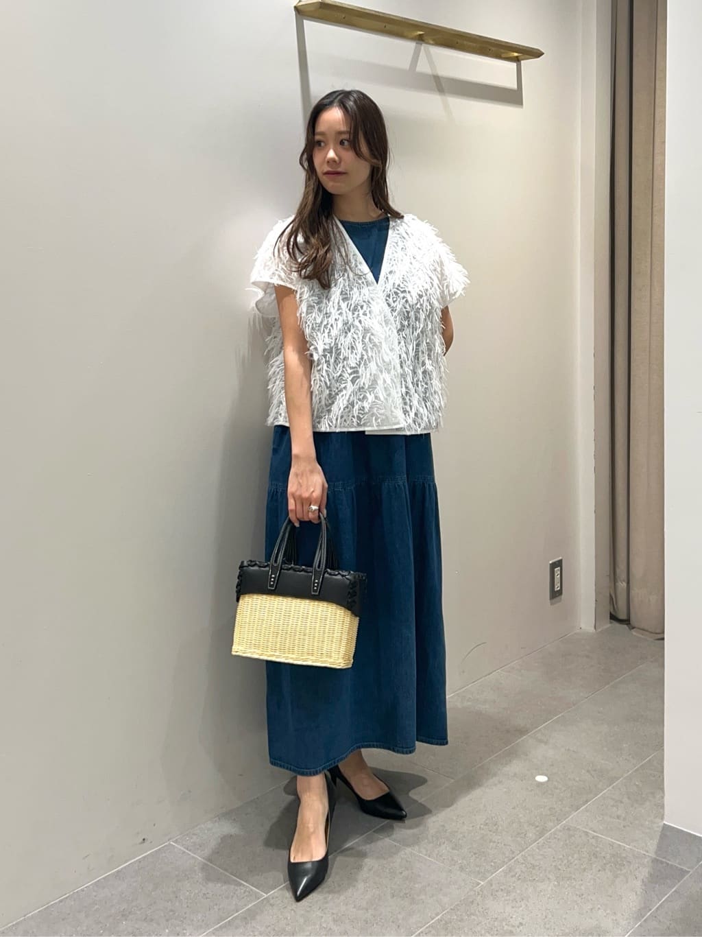 UNITED ARROWS｜ポインテッドトゥ ソフト パンプス BLACK