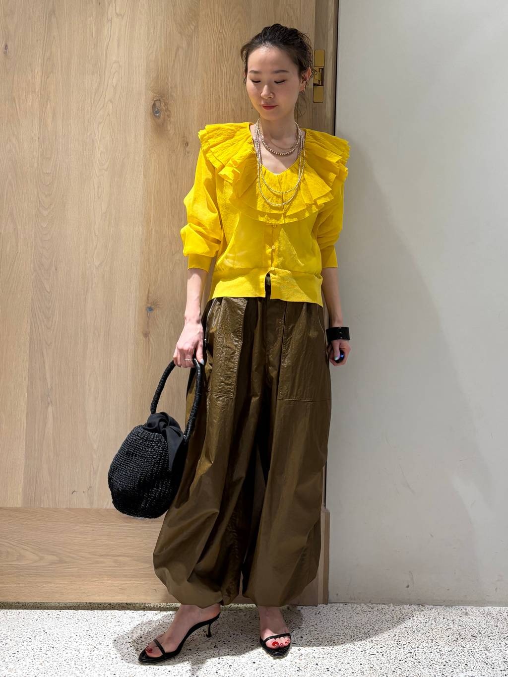 Curensology | ラッフルニットカーディガン | Rakuten Fashion(楽天