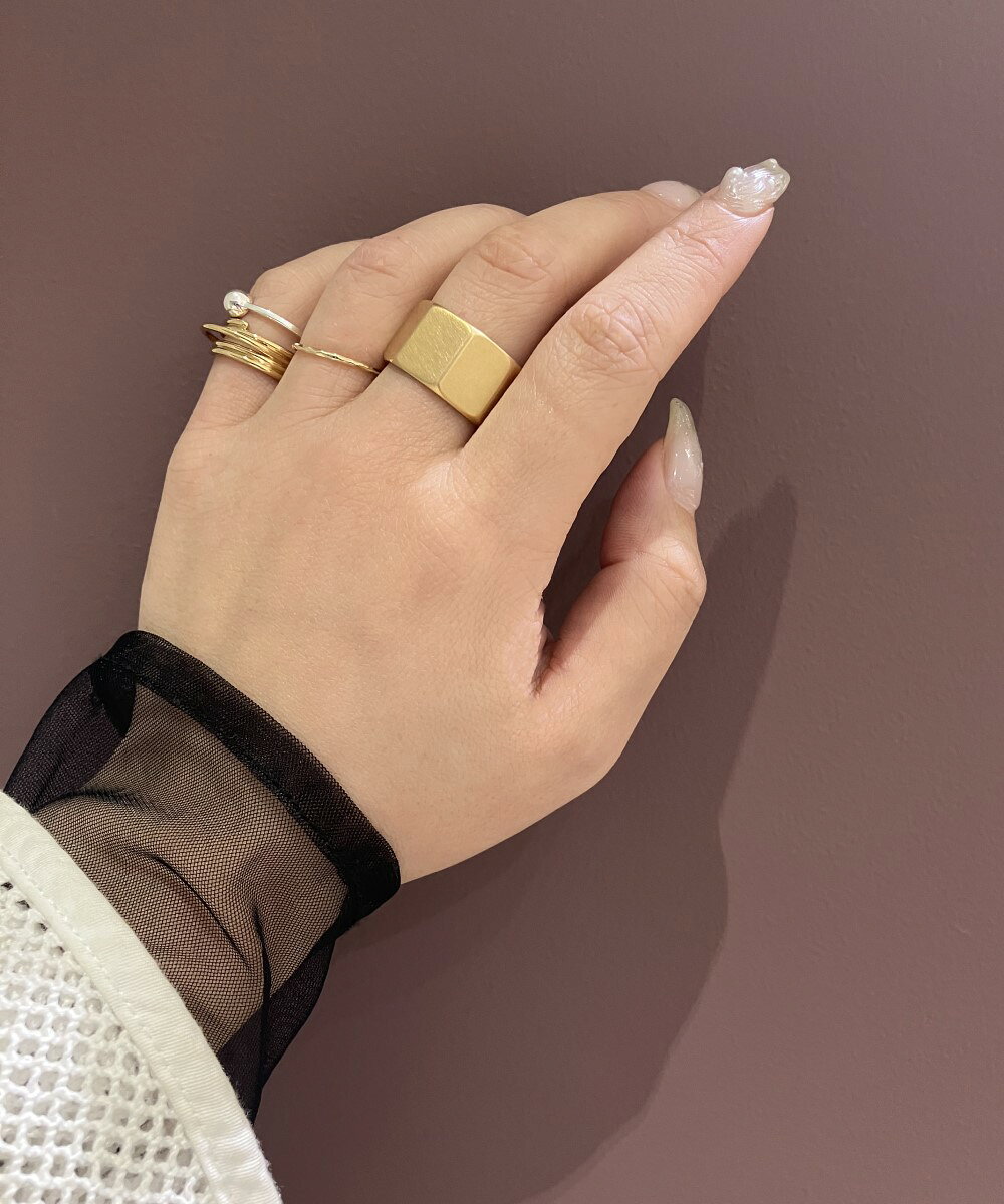 Jouete | K10YG レイヤー クラフト リング | Rakuten Fashion(楽天
