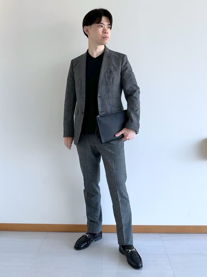 TAKEO KIKUCHIの【抗菌防臭】COOL DOTS(R)ドビープリント ジャケットを使ったコーディネートを紹介します。｜Rakuten Fashion(楽天ファッション／旧楽天ブランドアベニュー)5554725