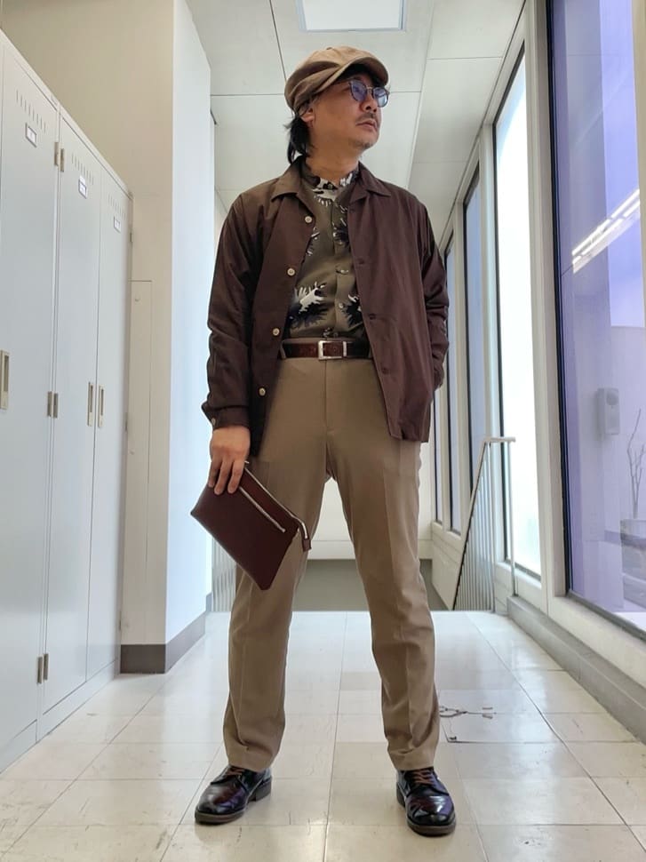 TAKEO KIKUCHIの【羽織】ダブルフェイス シャツ 羽織りを使ったコーディネートを紹介します。｜Rakuten Fashion(楽天ファッション／旧楽天ブランドアベニュー)5555006