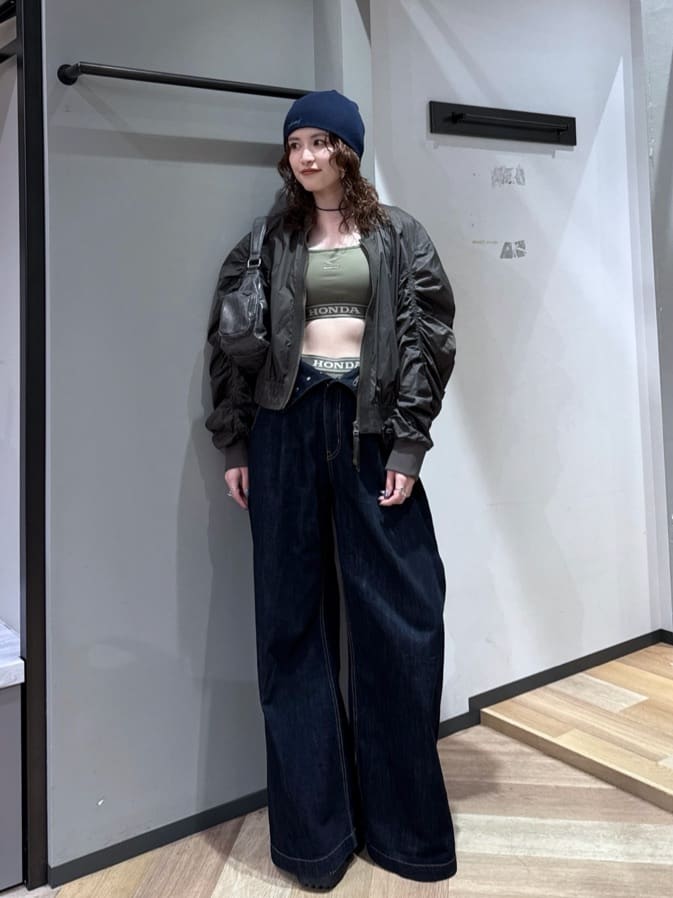moussyのFRONT ZIP FUNCTION ブルゾンを使ったコーディネート 
