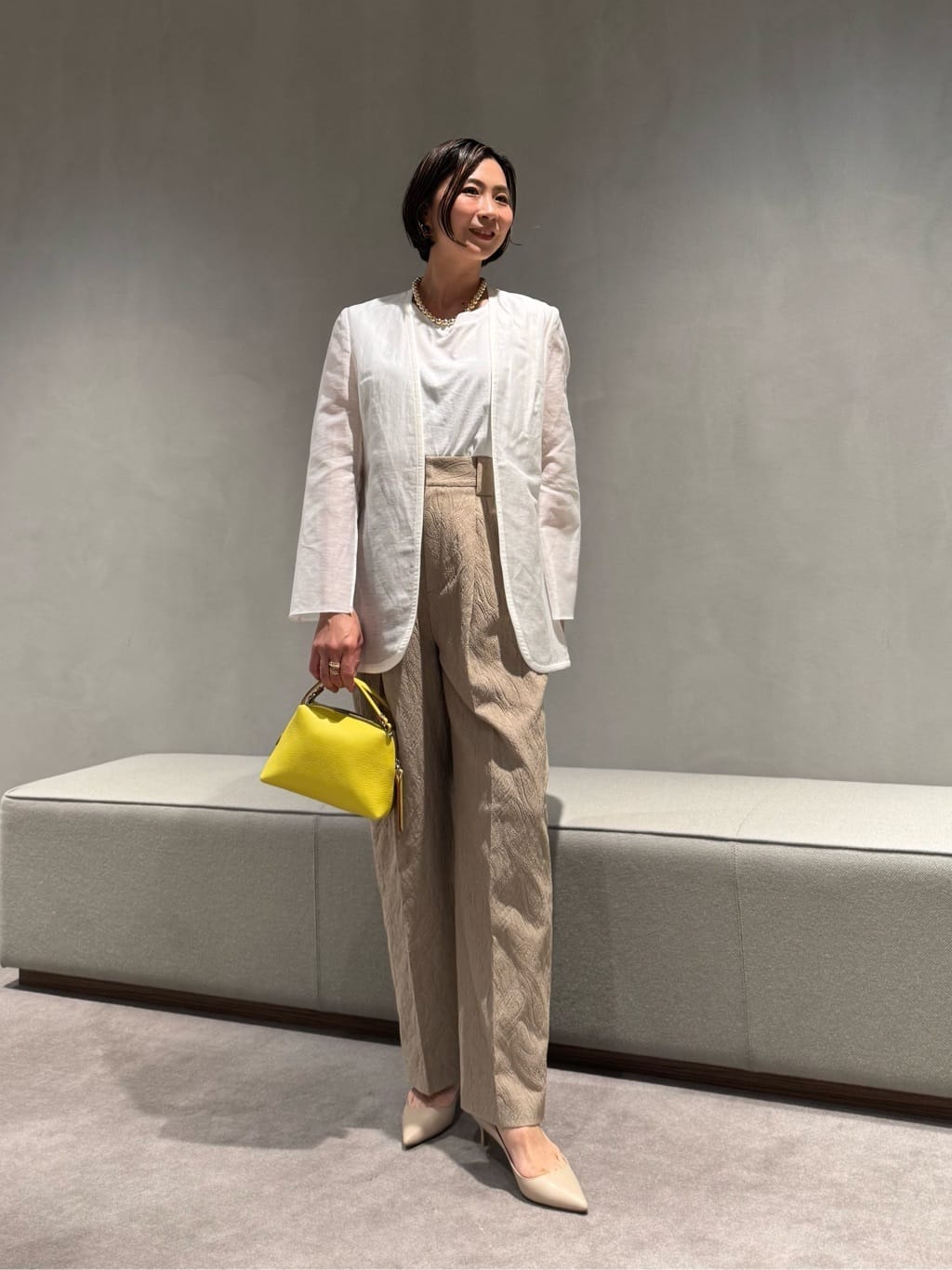 最終値下げconte✨シアー ノーカラージャケット UNITED ARROWS LTD. OUTLET | <conte>シアー ノーカラージャケット