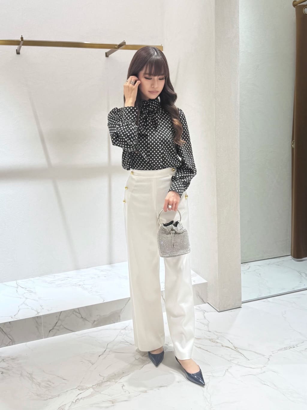 allurevilleの【LOULOU WILLOUGHBY】◇デシンドットフリル allurevilleの【LOULOU WILLOUGHBY】◇デシンドットフリル