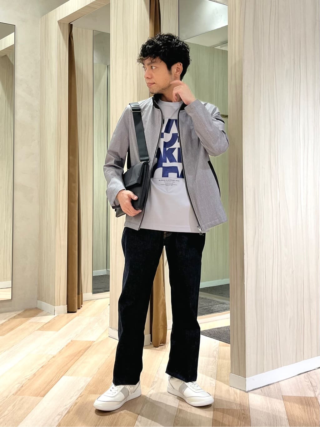 TAKEO KIKUCHIの【軽羽織】2WAY アクティブ ライトブルゾンを使ったコーディネートを紹介します。｜Rakuten Fashion(楽天ファッション／旧楽天ブランドアベニュー)5564485