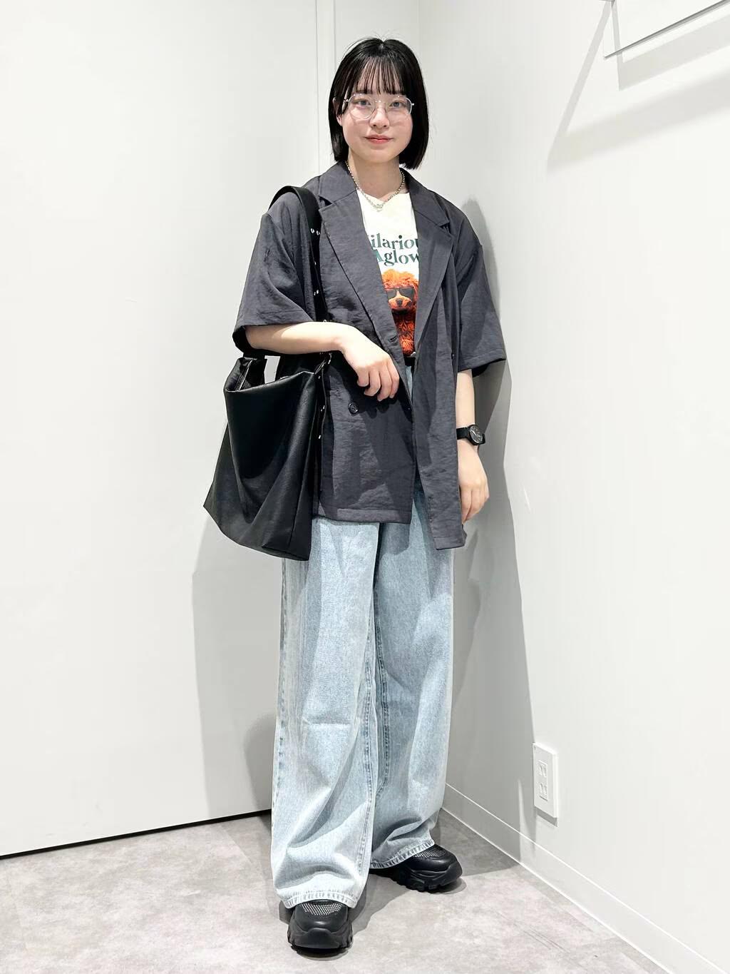 LAKOLEの【接触冷感】ハーフスリーブシアーWジャケットを使ったコーディネートを紹介します。｜Rakuten Fashion(楽天ファッション／旧楽天ブランドアベニュー)5567493