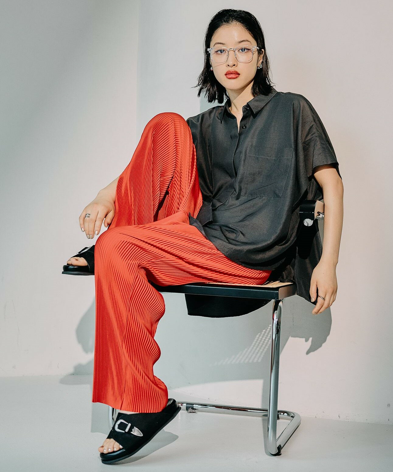 LEPSIM | サラキレ5分袖ポンチョシャツ | Rakuten Fashion(楽天