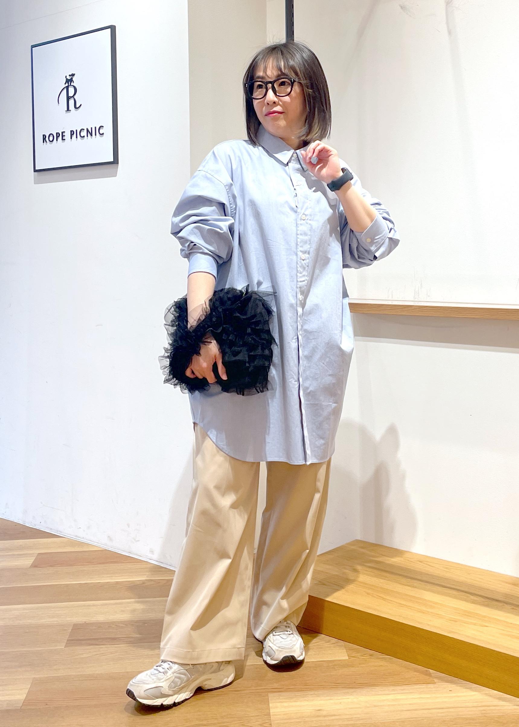 ROPE' PICNICの【BEVERLY HILLS POLO CLUB/ビバリーヒルズポロクラブ】BIGシャツを使ったコーディネートを紹介します。｜Rakuten Fashion(楽天ファッション／旧楽天ブランドアベニュー)5578561