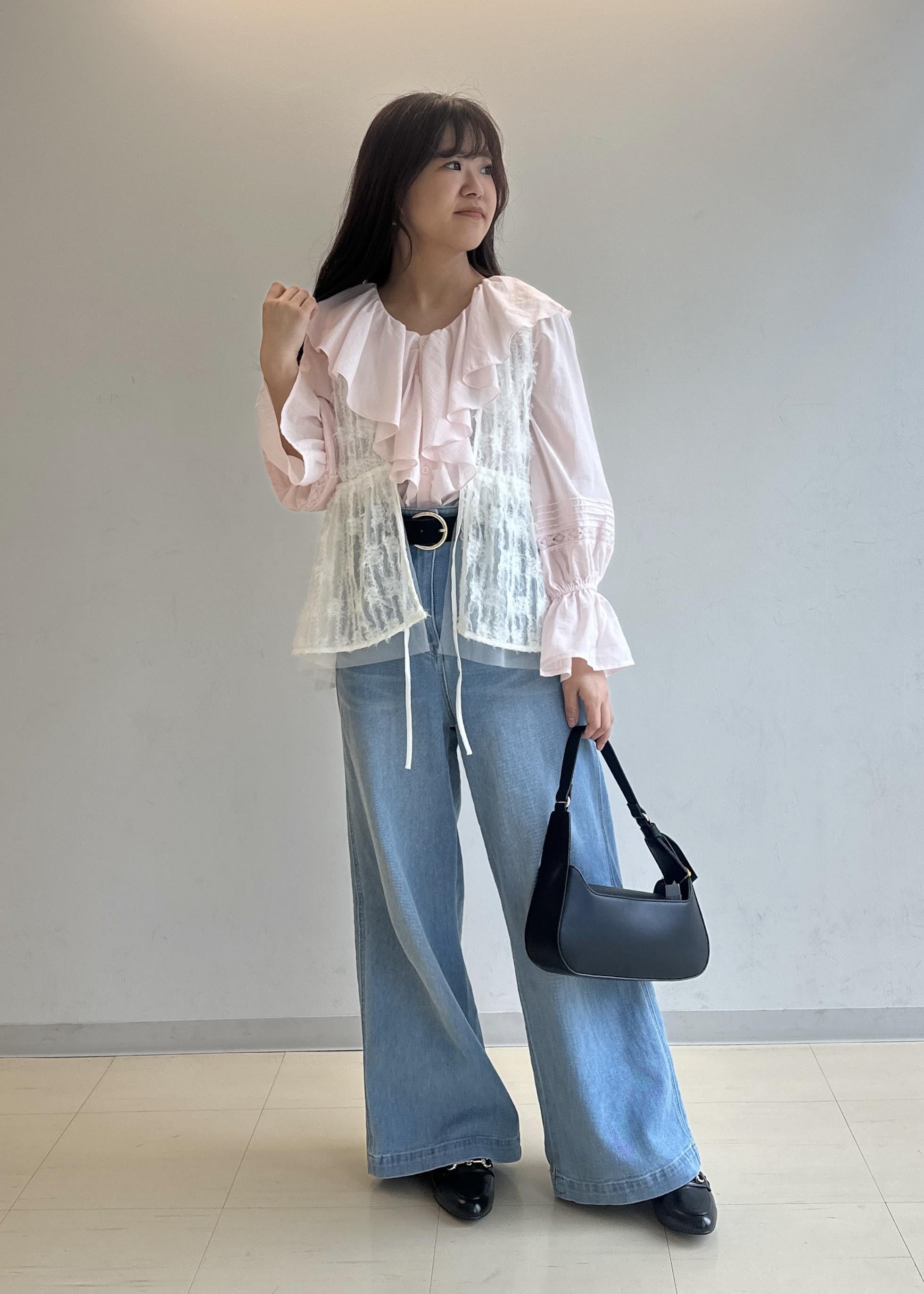 ROPE' PICNICの【ウエスト革命デニム】ウエストシェイプデニムワイドパンツを使ったコーディネートを紹介します。｜Rakuten Fashion(楽天ファッション／旧楽天ブランドアベニュー)5579166