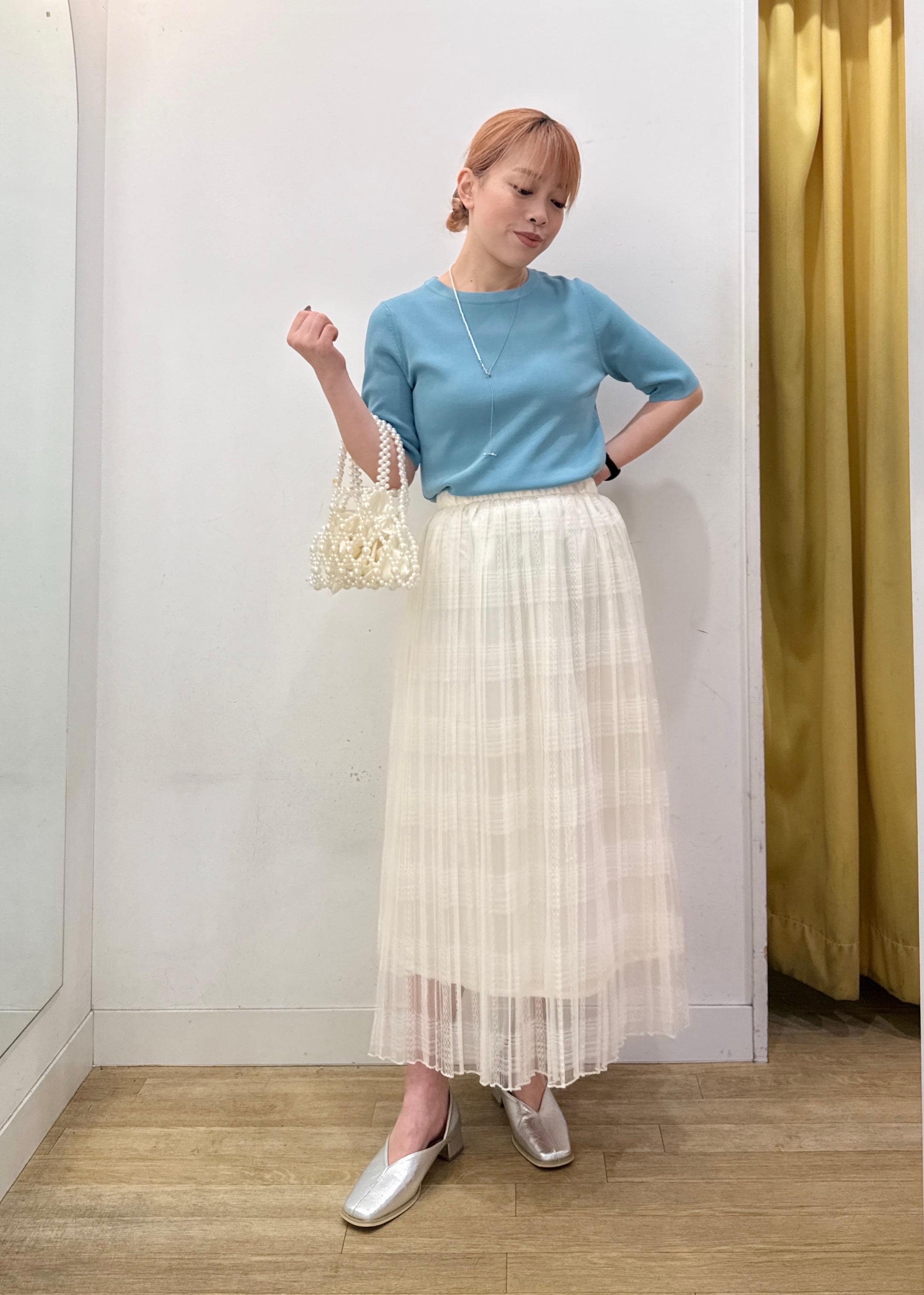 ROPE' PICNICの【UVカット・接触冷感・イージーケア】八方映えニット ハーフスリーブサマーニット/新色追加を使ったコーディネートを紹介します。｜Rakuten Fashion(楽天ファッション／旧楽天ブランドアベニュー)5603733