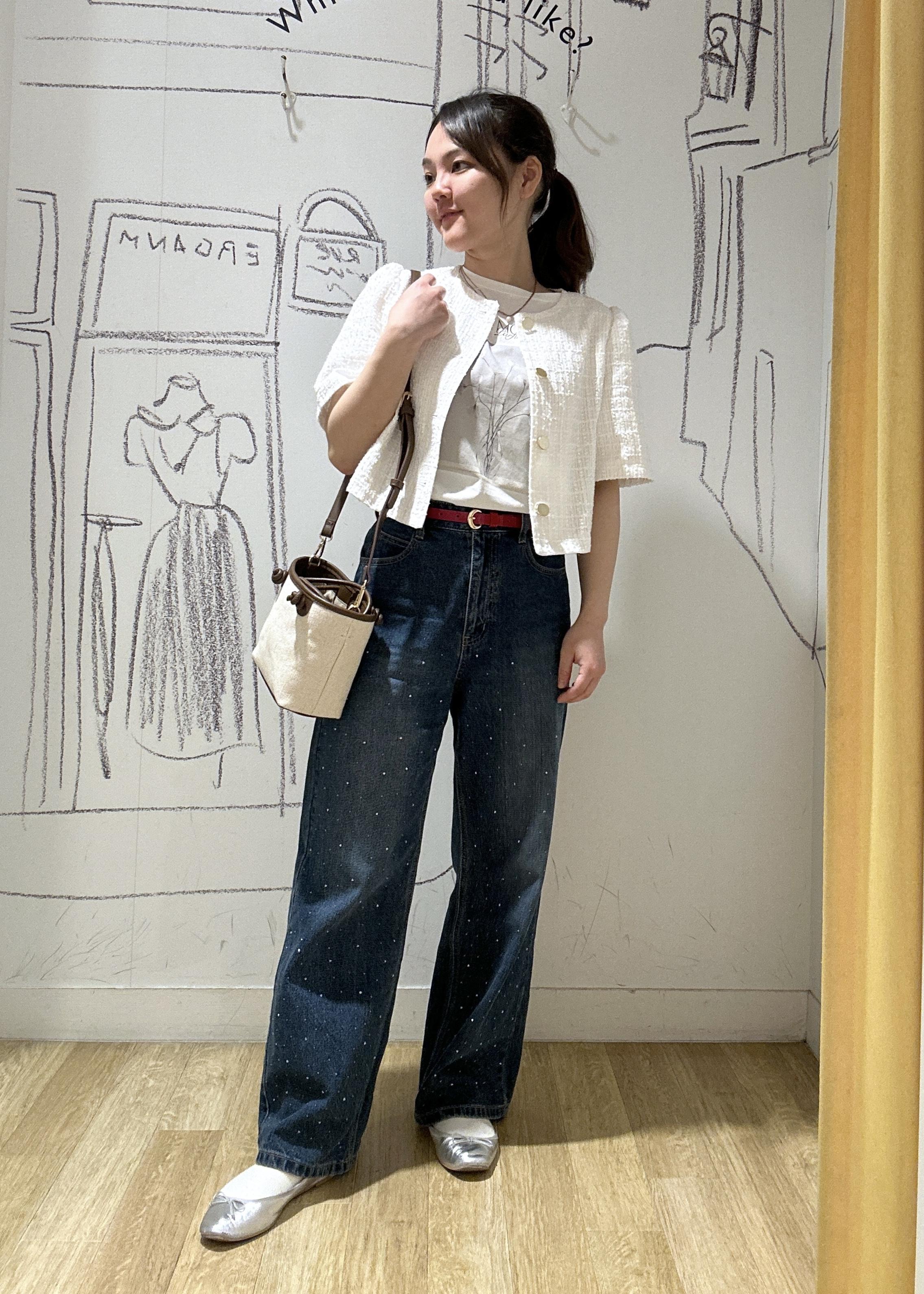 ROPE' PICNICの【サマー・ツイード】金ボタンカーディジャケットを使ったコーディネートを紹介します。｜Rakuten Fashion(楽天ファッション／旧楽天ブランドアベニュー)5603433
