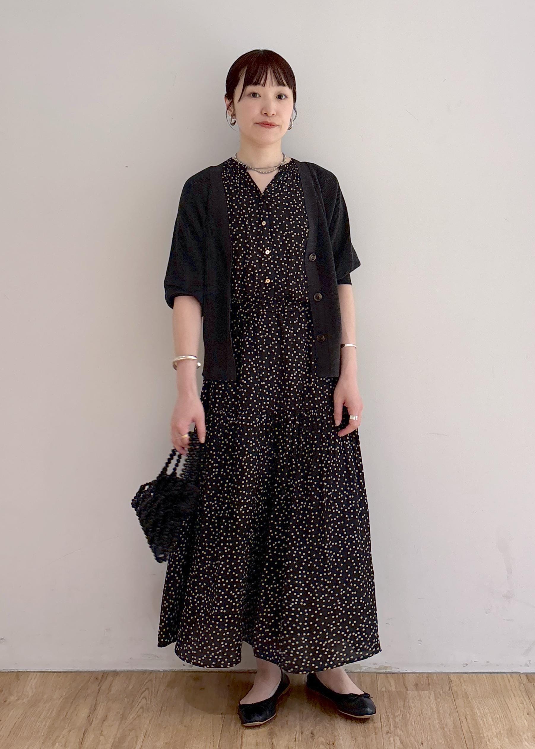 ROPE' PICNICの【emur/エミュール】ドット柄スキッパーワンピースを使ったコーディネートを紹介します。｜Rakuten Fashion(楽天ファッション／旧楽天ブランドアベニュー)5649198