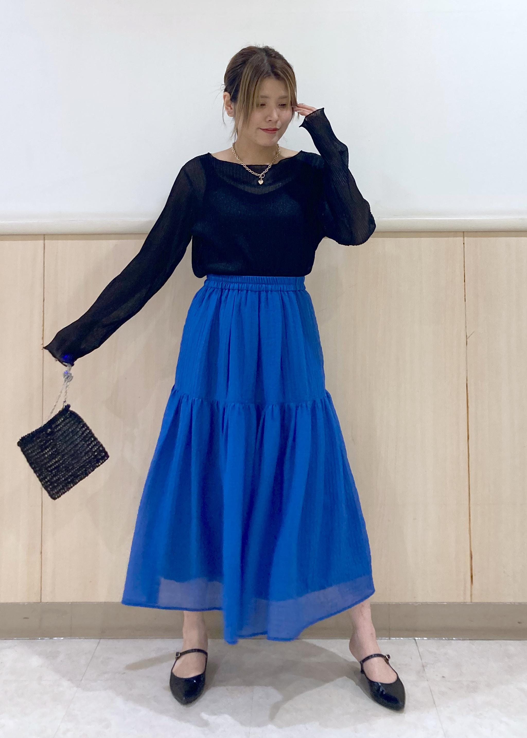 ROPE' PICNICのラメシアープリーツトップスを使ったコーディネートを紹介します。｜Rakuten Fashion(楽天ファッション／旧楽天ブランドアベニュー)5649477