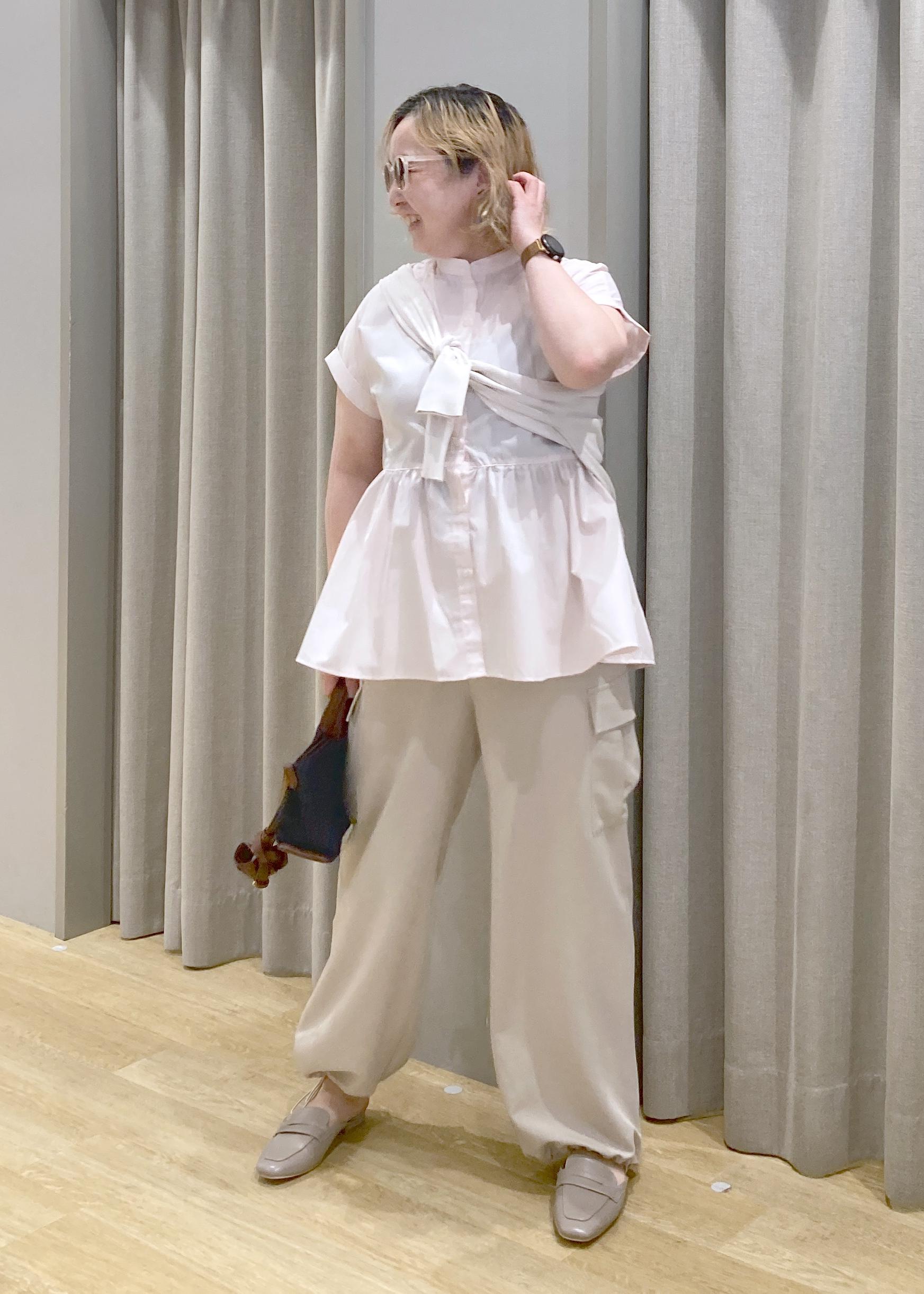ROPE' PICNICの【UV対応・防シワ】フレンチペプラムシャツを使ったコーディネートを紹介します。｜Rakuten Fashion(楽天ファッション／旧楽天ブランドアベニュー)5665480