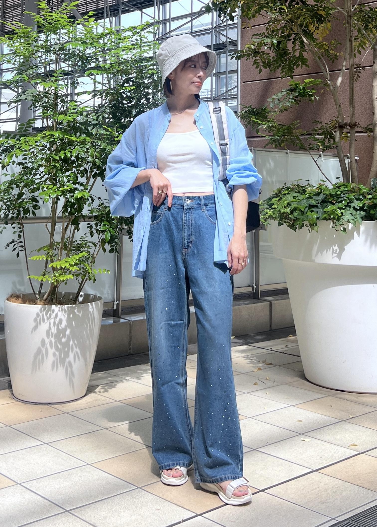 ROPE' PICNICの【接触冷感・通気性】お着軽シャツシリーズ/綿ボイルペプラムシャツを使ったコーディネートを紹介します。｜Rakuten Fashion(楽天ファッション／旧楽天ブランドアベニュー)5665600