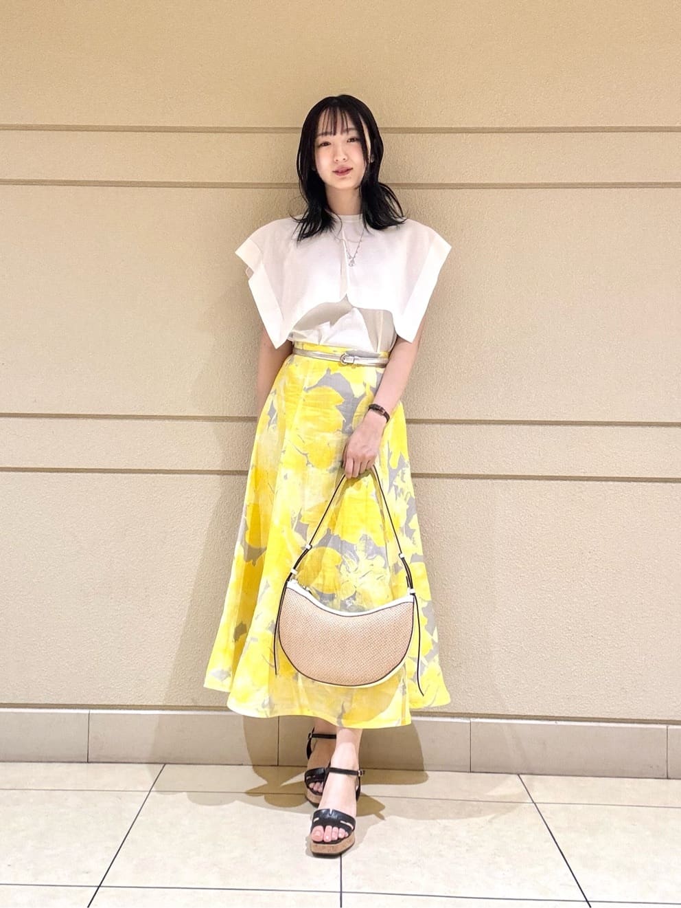 ANAYI | transparent プリント リネンスカート | Rakuten Fashion(楽天