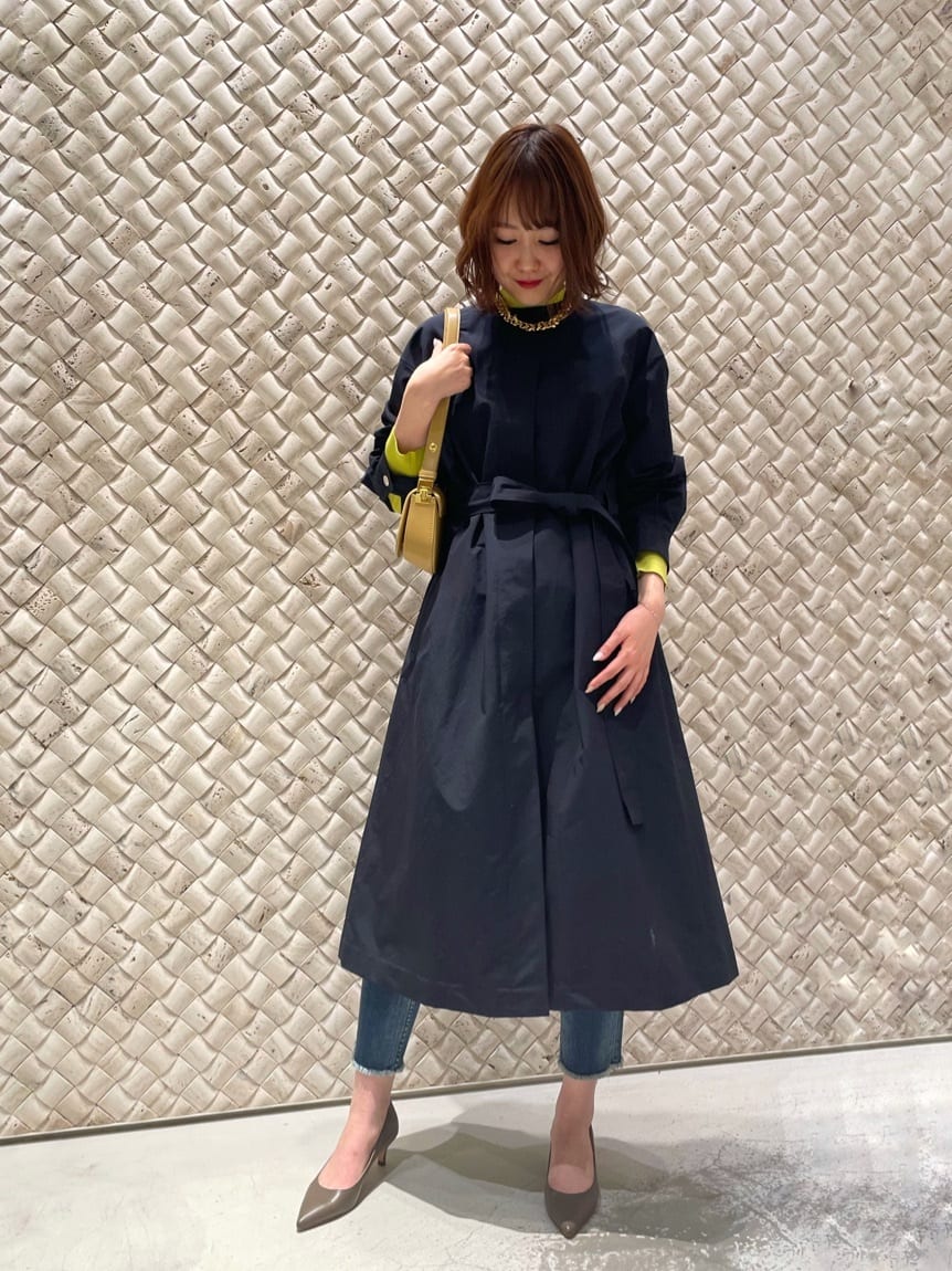 allureville | グログランフロントジップノーカラーコート | Rakuten