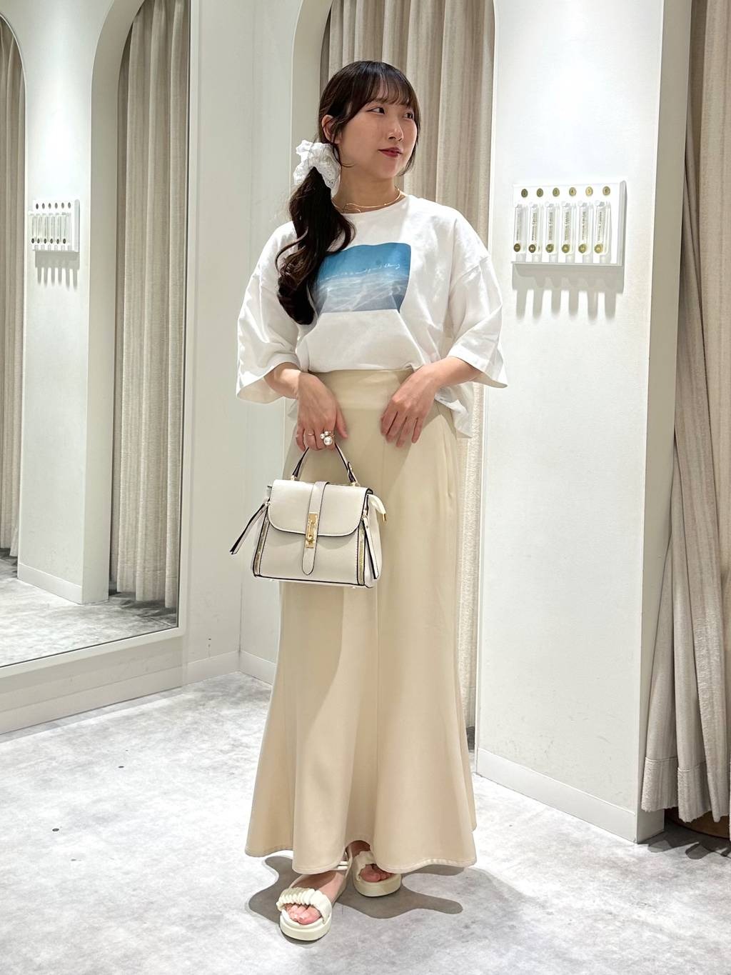 mysty womanのシャーリングナロースポサンを使ったコーディネートを紹介します。｜Rakuten Fashion(楽天ファッション／旧楽天ブランドアベニュー)5582674