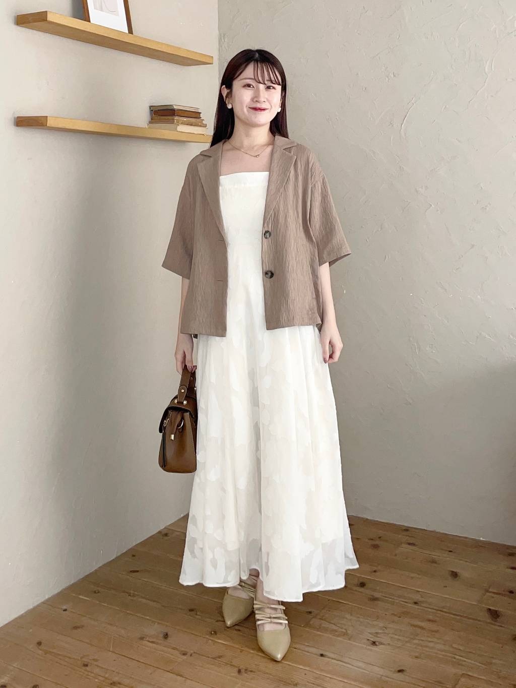 mysty womanの楊柳シャツジャケットを使ったコーディネートを紹介します。｜Rakuten Fashion(楽天ファッション／旧楽天ブランドアベニュー)5582679