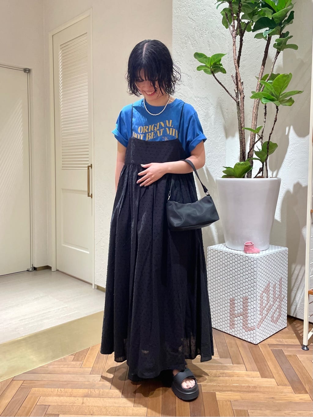 SLOBE IENA エアリーギャザーキャミワンピースセット 追加/2枚セット》エアリーギャザーキャミワンピースセット