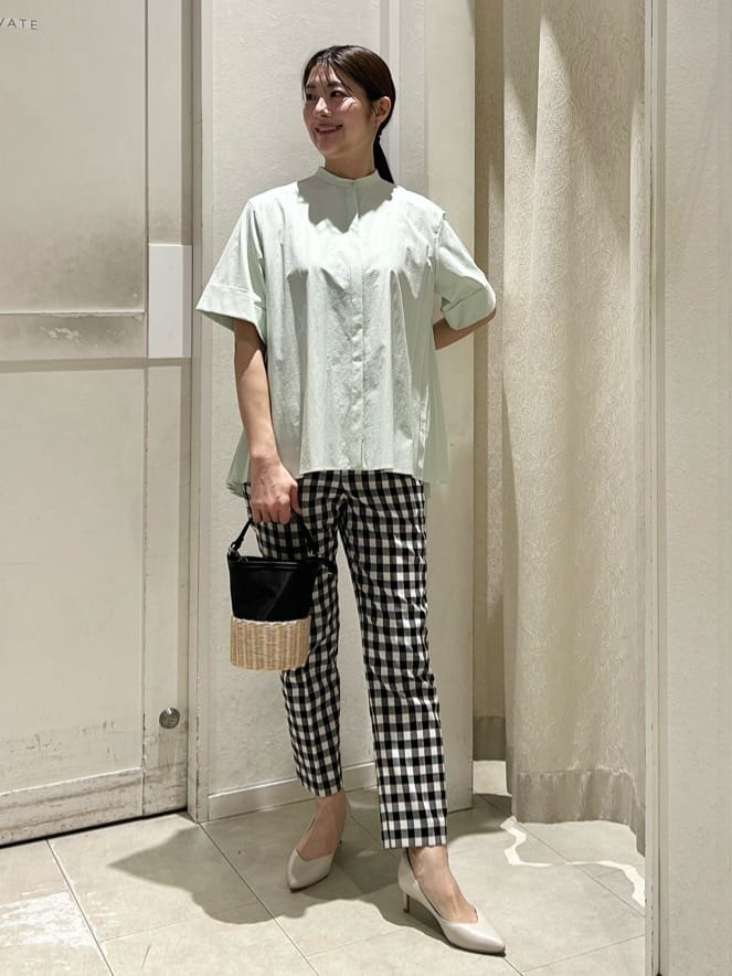 UNITED ARROWS LTD. OUTLET｜バックプリーツ 五分袖 ブラウス