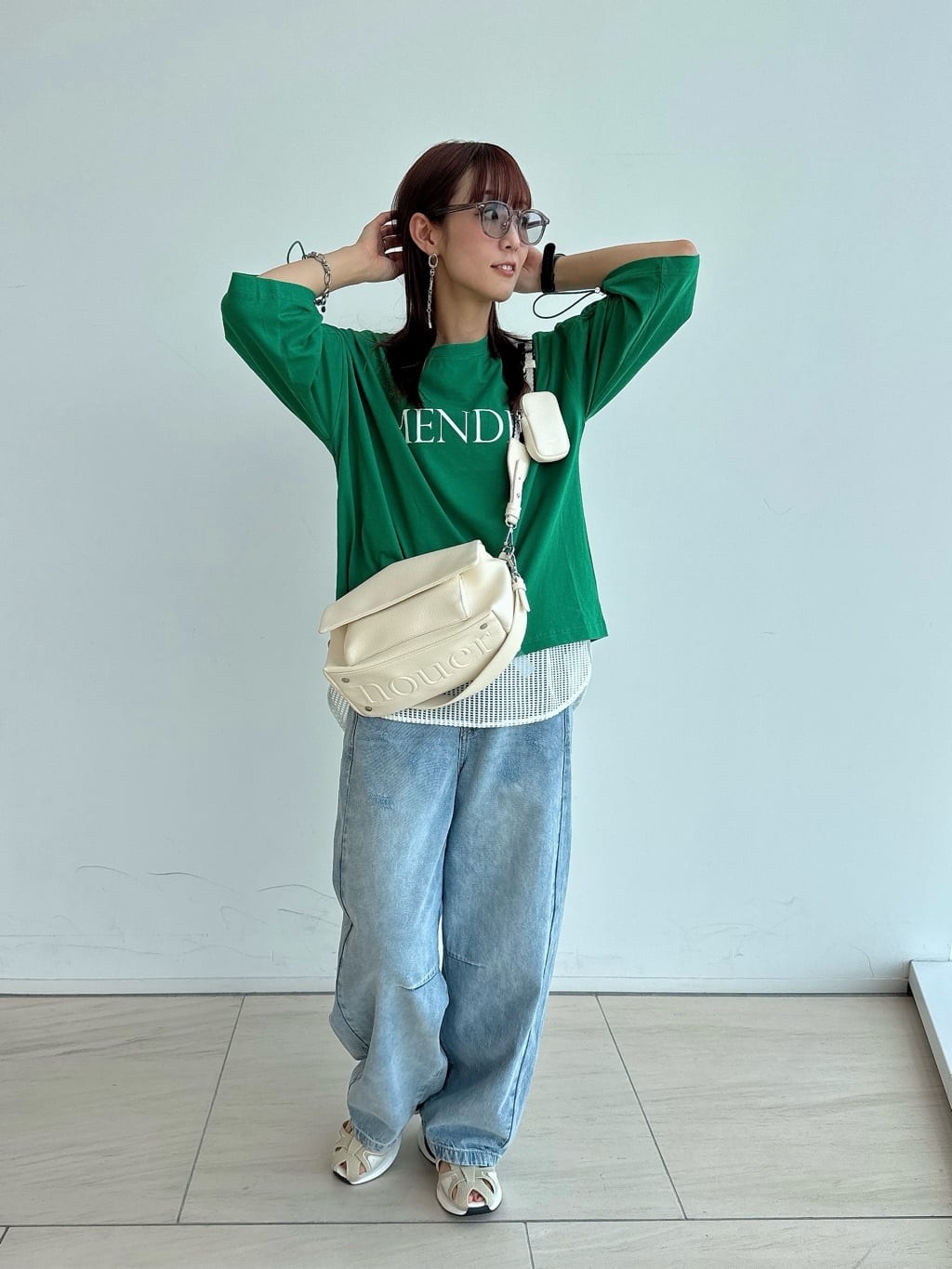 VinのドロストスリーブロゴTシャツを使ったコーディネートを紹介します。｜Rakuten Fashion(楽天ファッション／旧楽天ブランドアベニュー)5598114